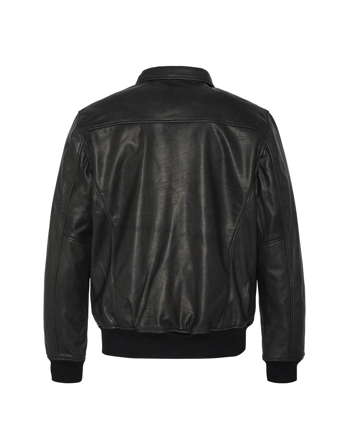 Black A-2 pilot jacket, goat leather