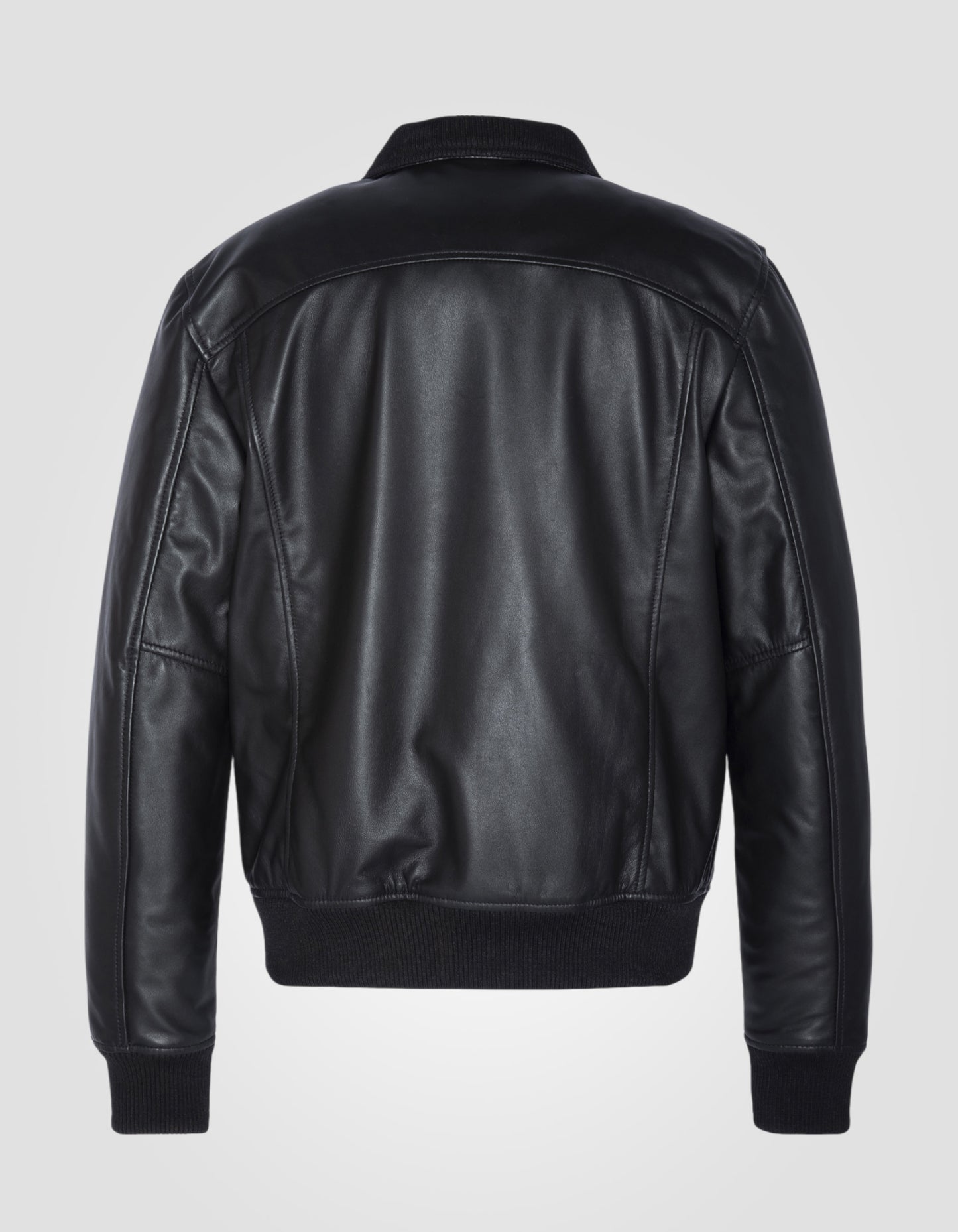 Blouson rétro, cuir d'agneau