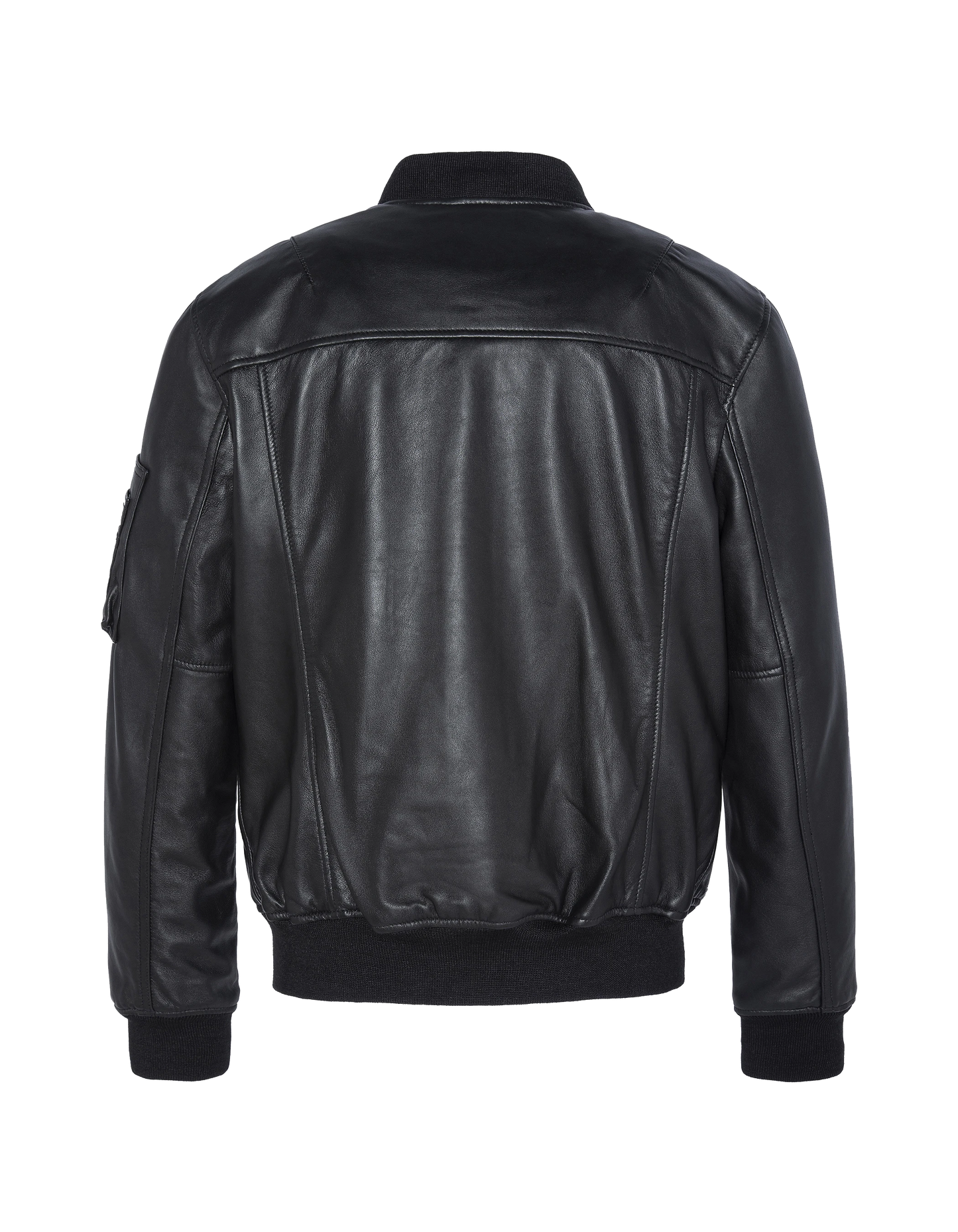 Bomber Typ MA-1 Black, Lammleder