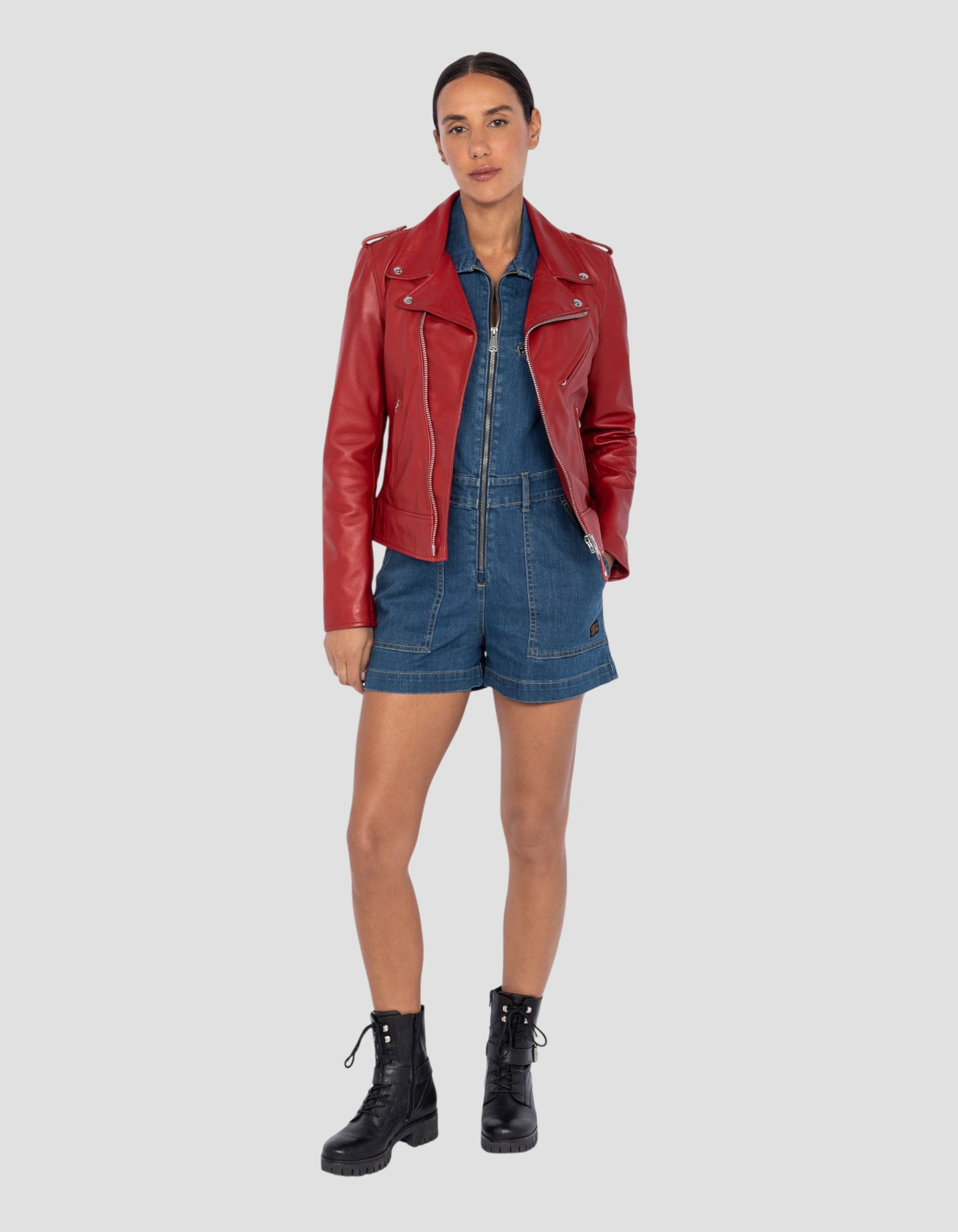 Red Perfecto® jacket, Lamb leather - LCW1601D | Schott NYC® Red Perfecto® jacket, Lamb leather - LCW1601D | Schott NYC®