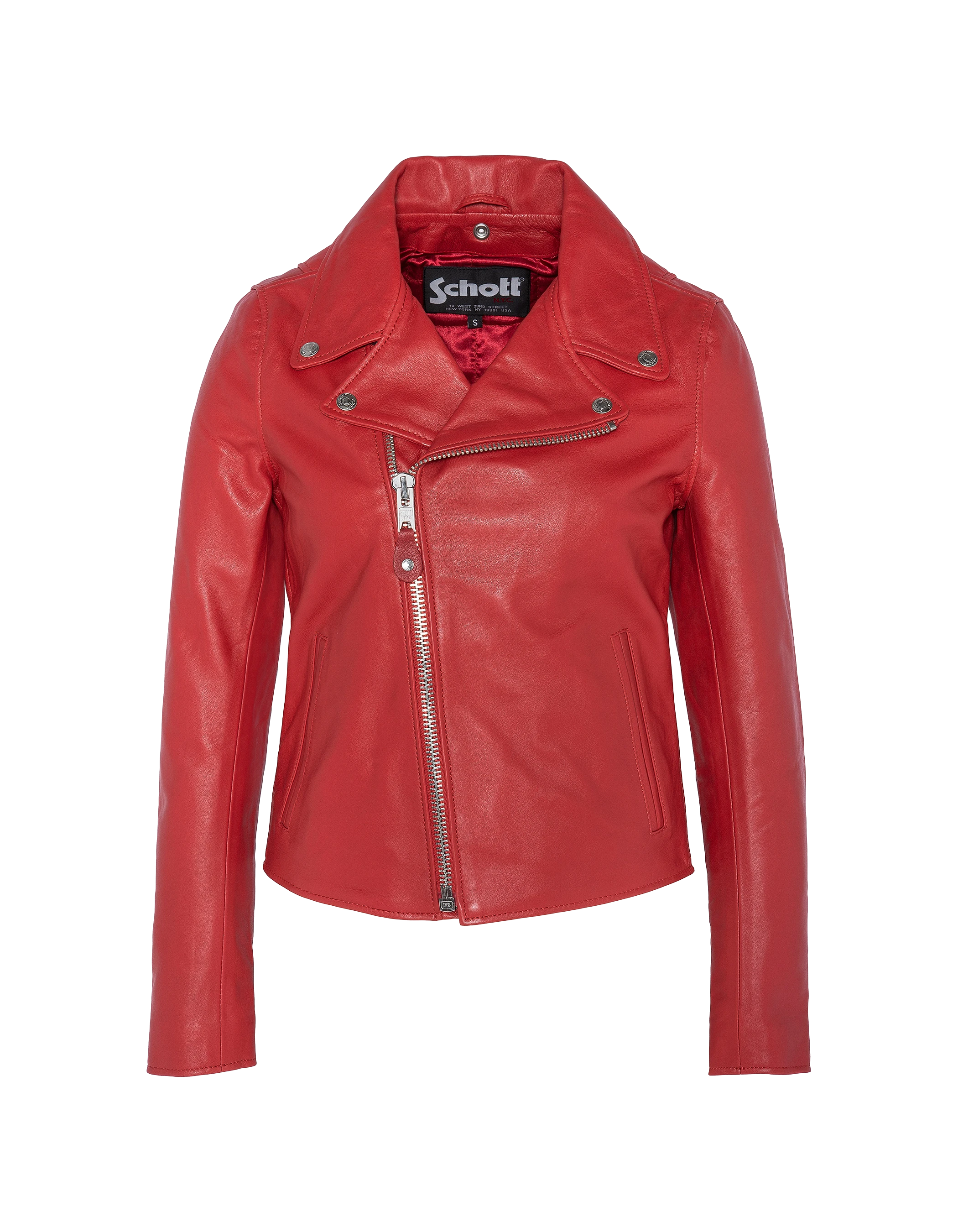 Red perfecto jacket, lamb leather - LCW8614 | Schott NYC®