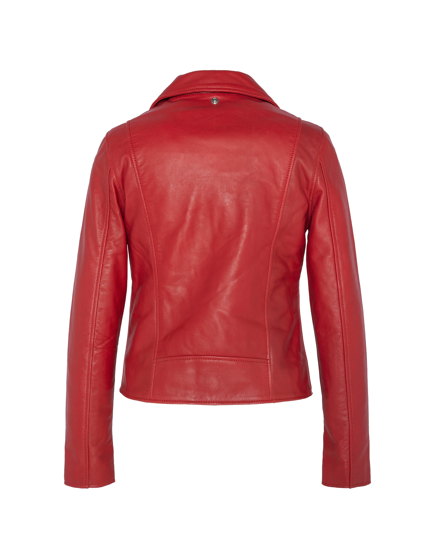 Red perfecto jacket, lamb leather
