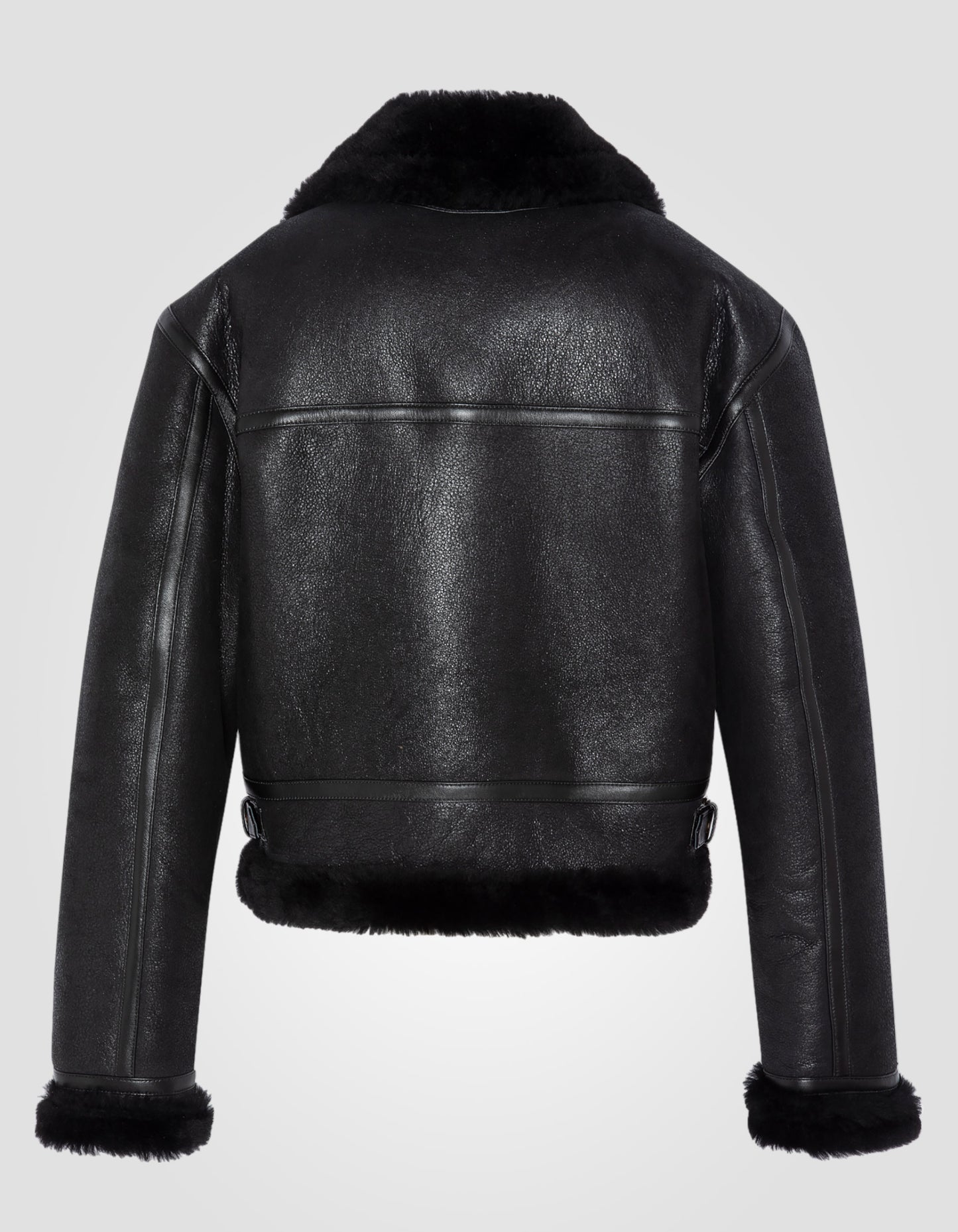 Blouson bombardier type B-3, cuir d'agneau