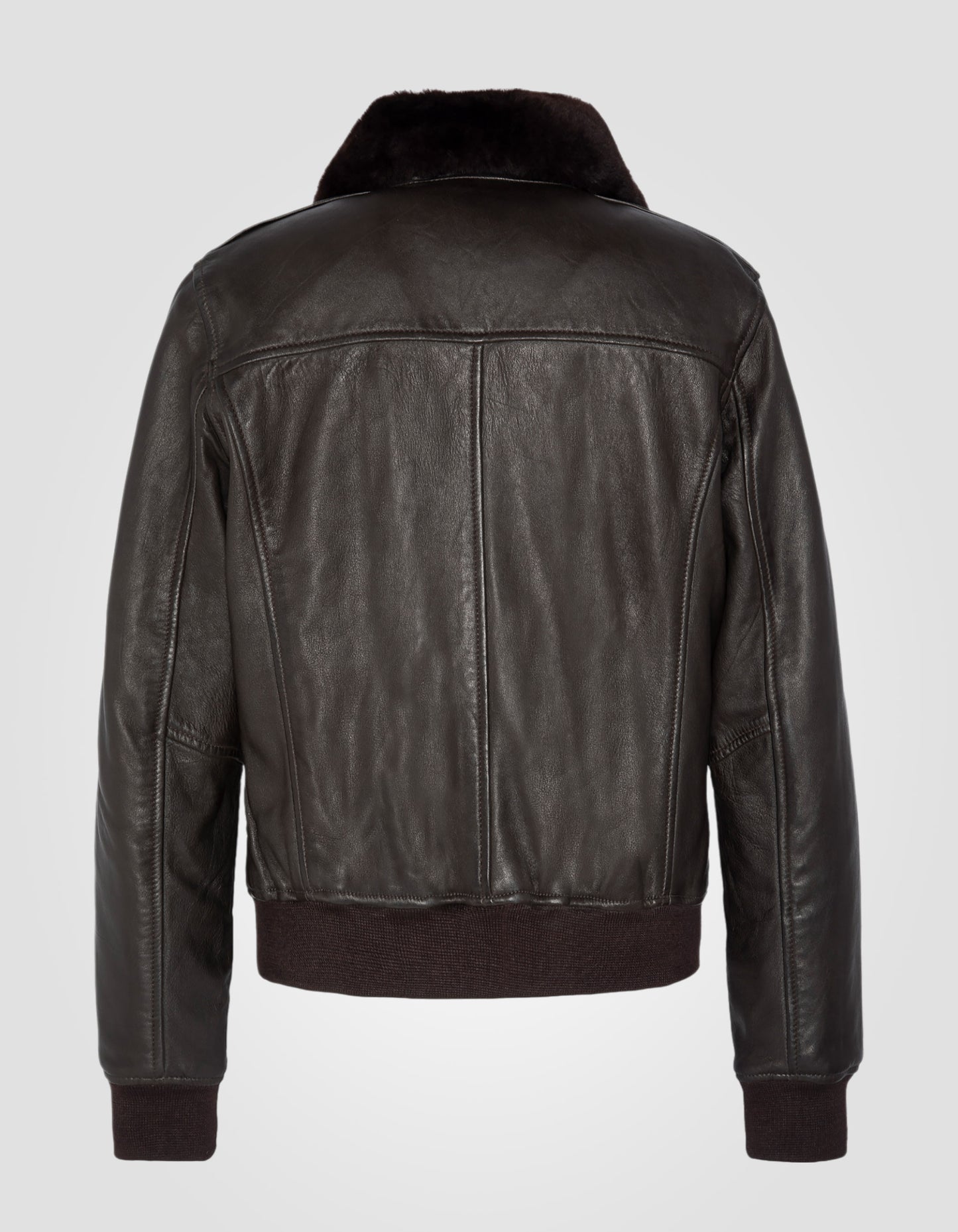 Blouson pilote, cuir d'agneau