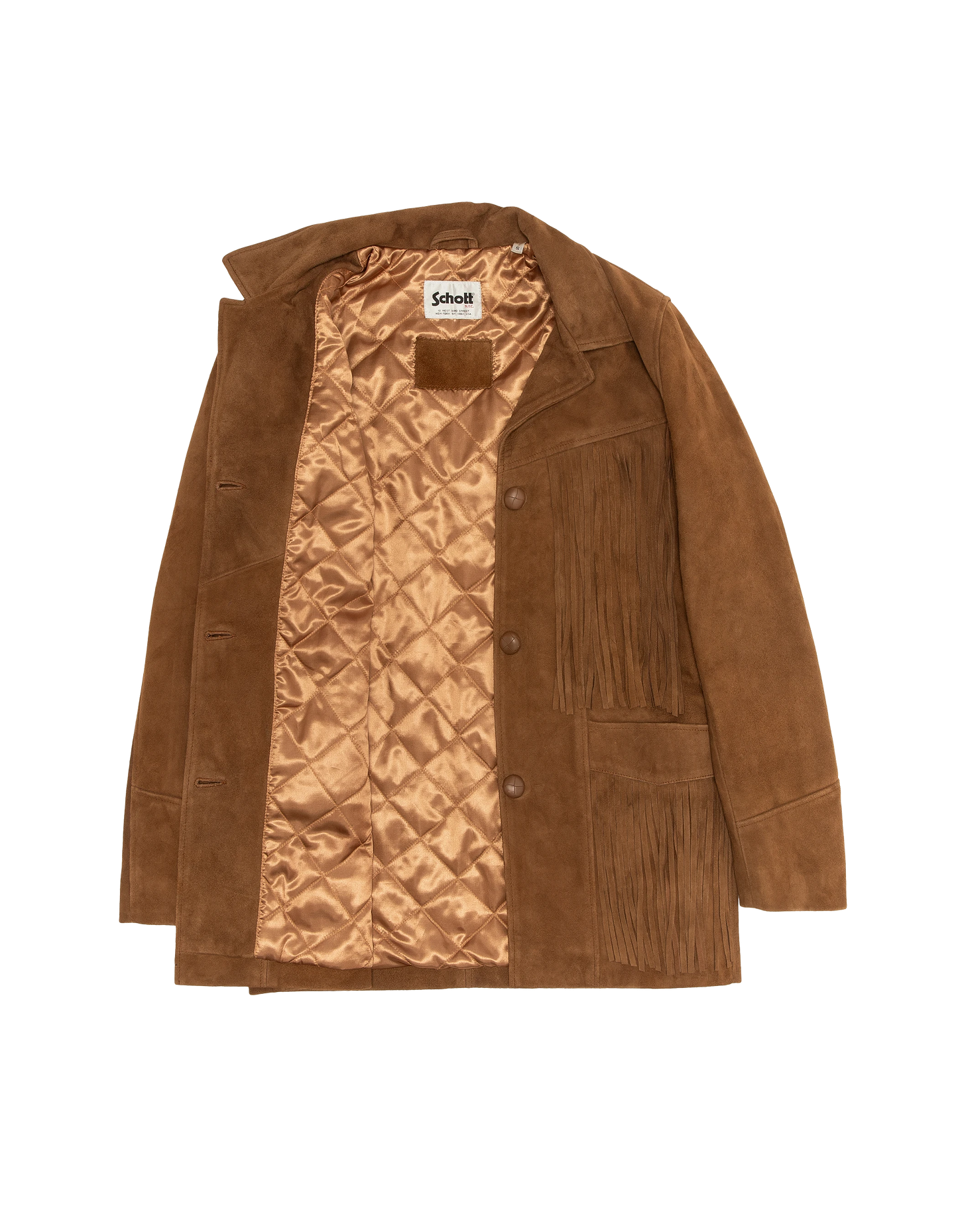 Westliche Jacke Rost mit Rande, Samtziege