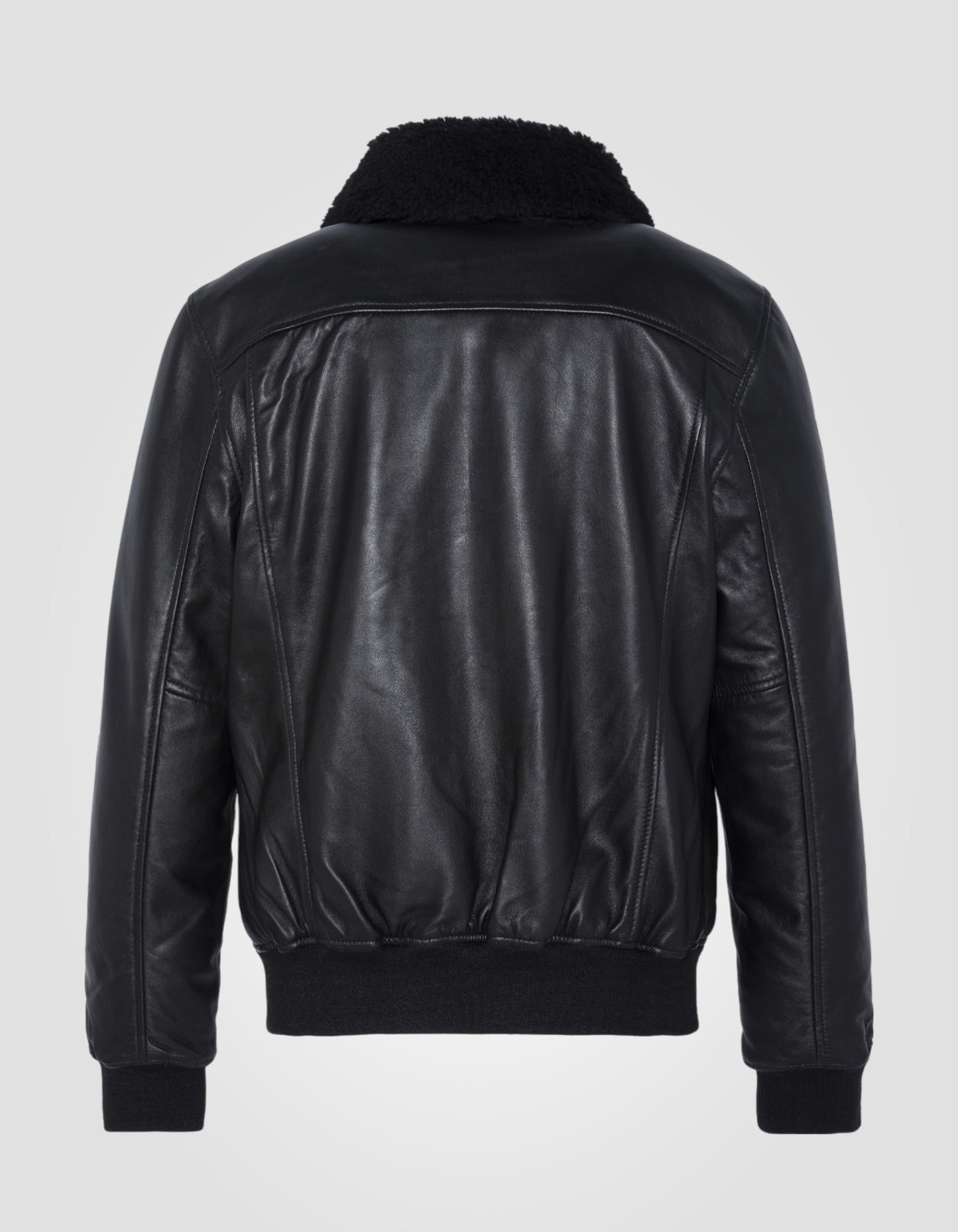 Blouson casual, cuir d'agneau