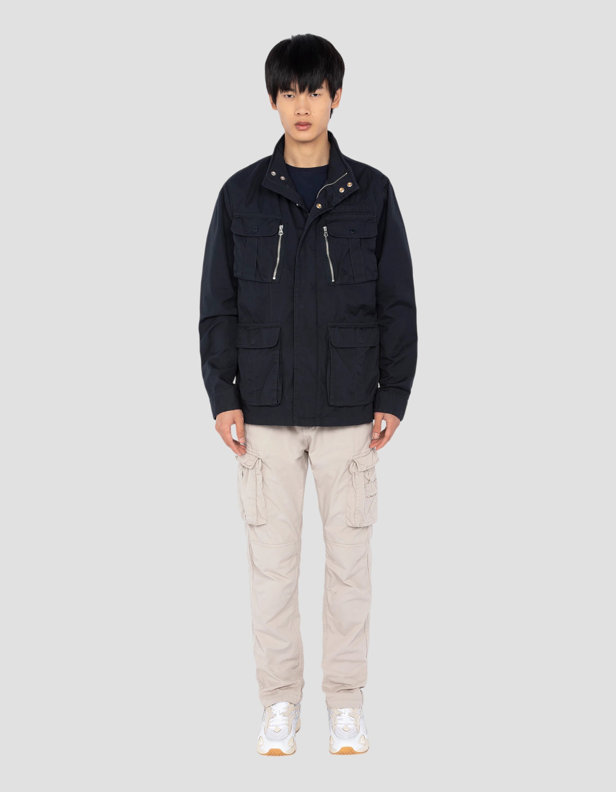 Navy blue combat jacket - M1941X | Schott NYC®