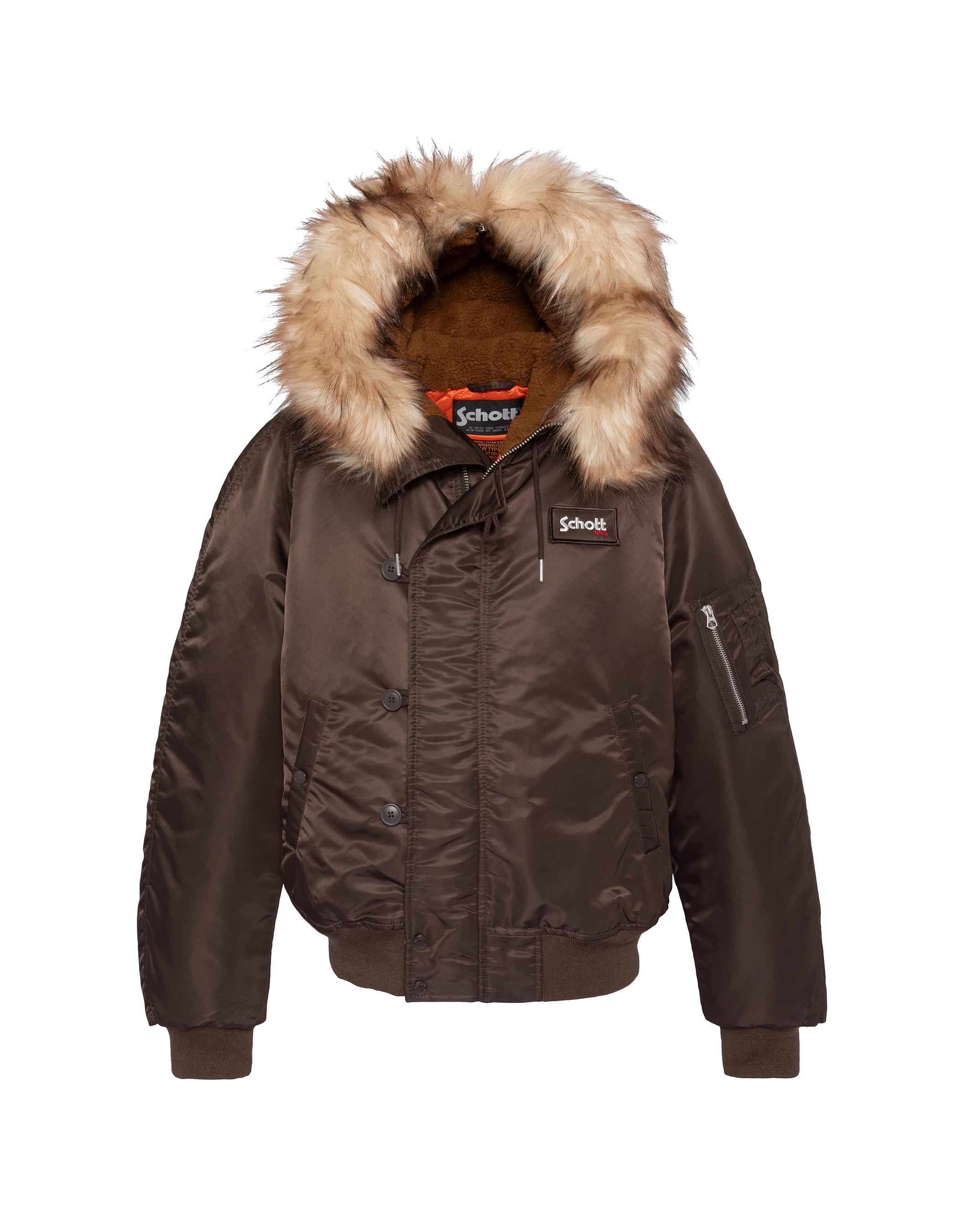 Snorkel n2b jacket chestnuts, oversized cut - n2b90rs | Schott NYC®