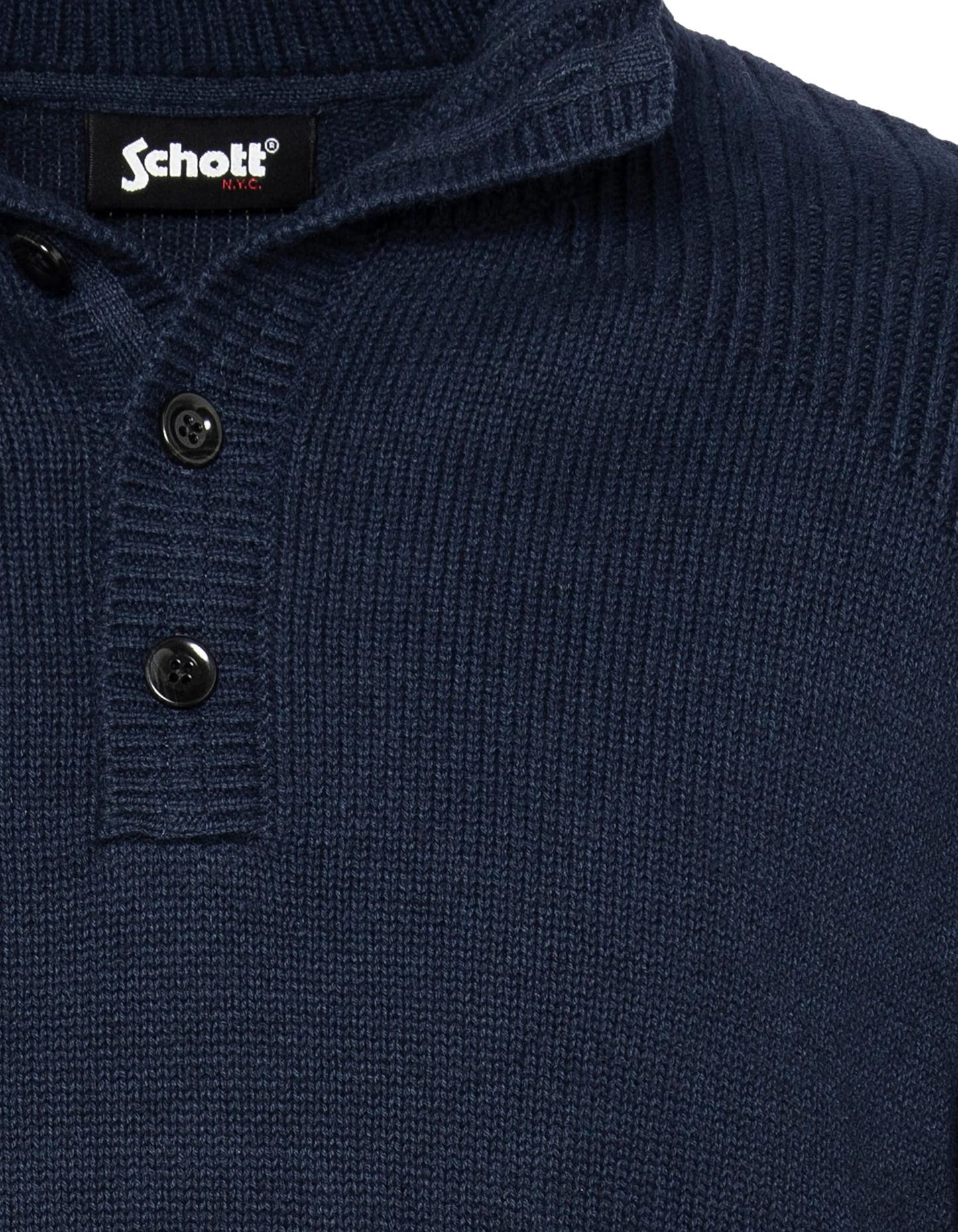 Dunkelblauer Truker -Pullover