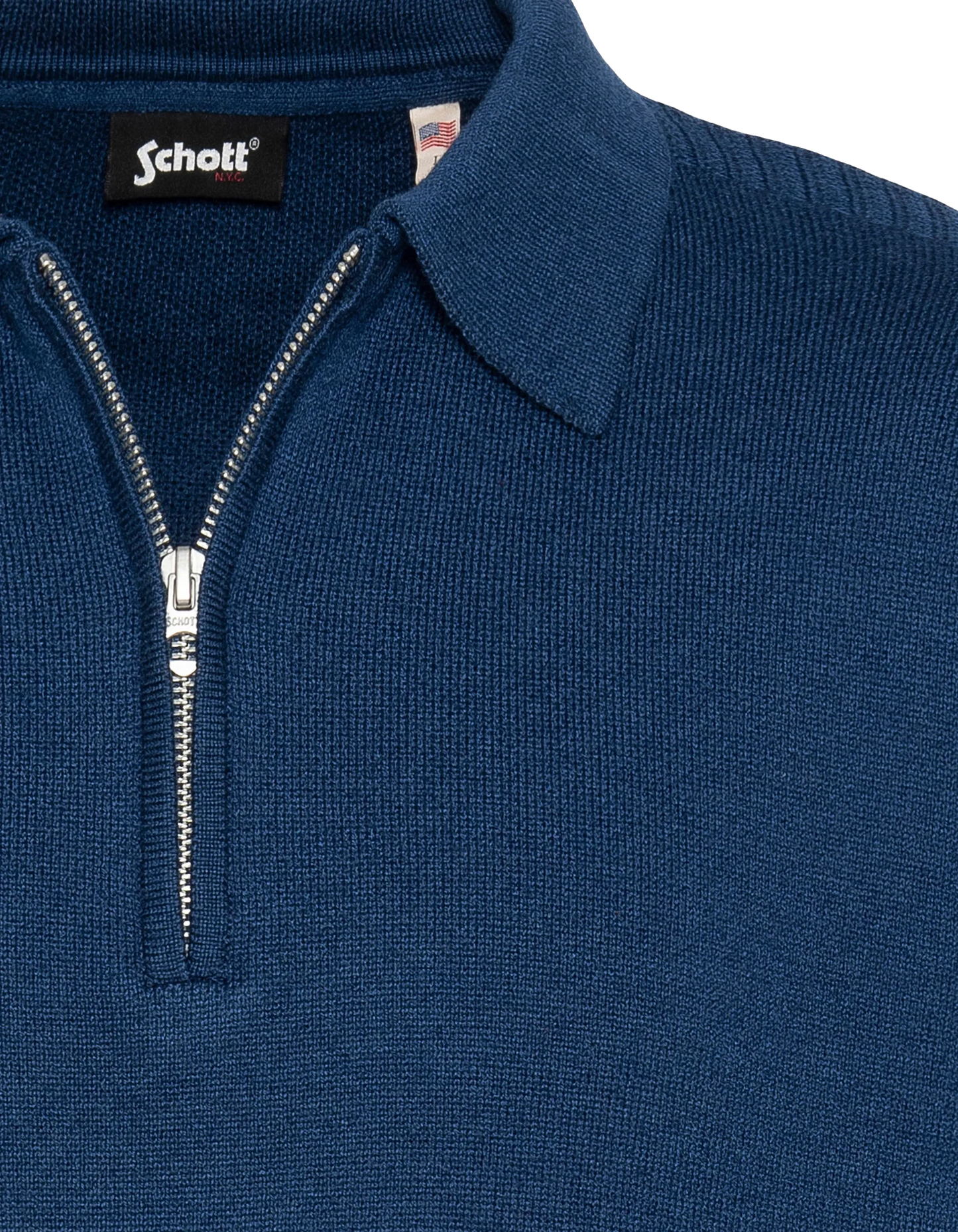 Polo azul de Milano Mesh