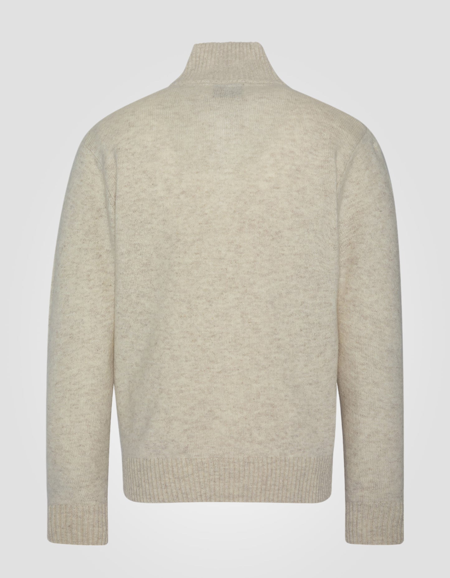 White trucker sweater in Lambswool