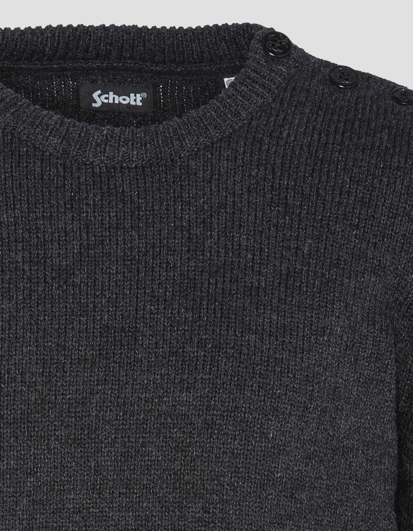 Suéter de antracita redondo