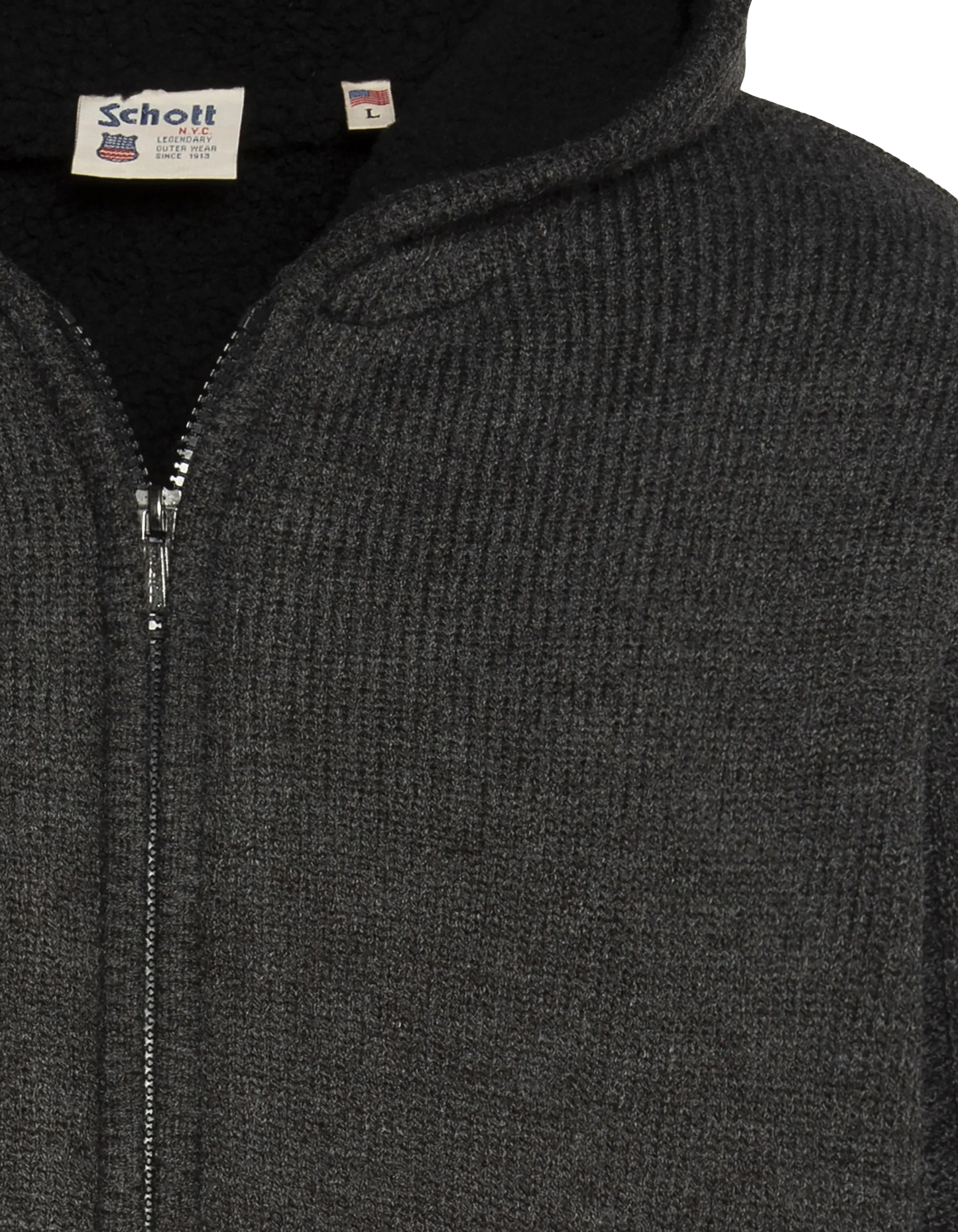 Sherpa lined anthracite vest