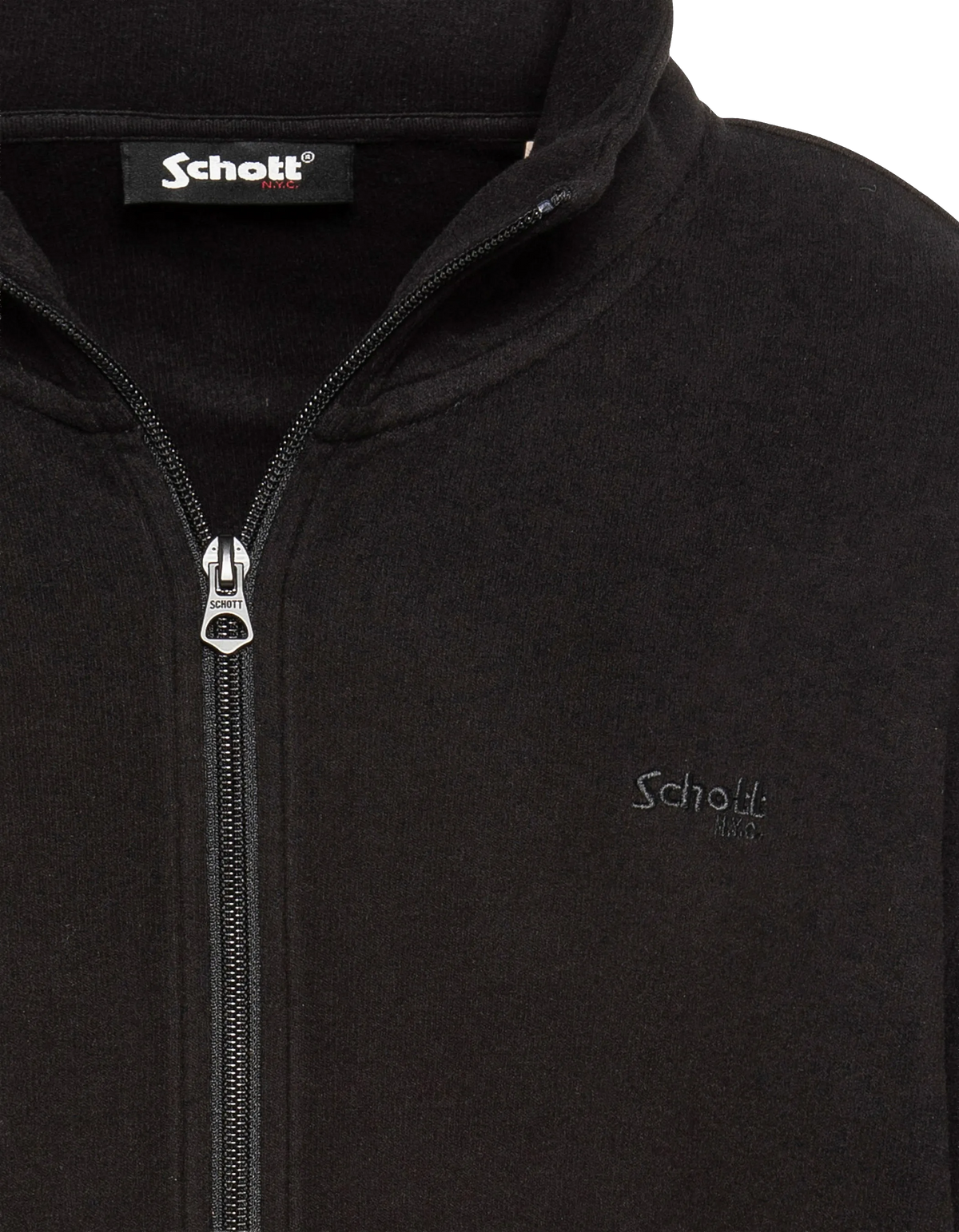 Cardigan essentiel zippé noir