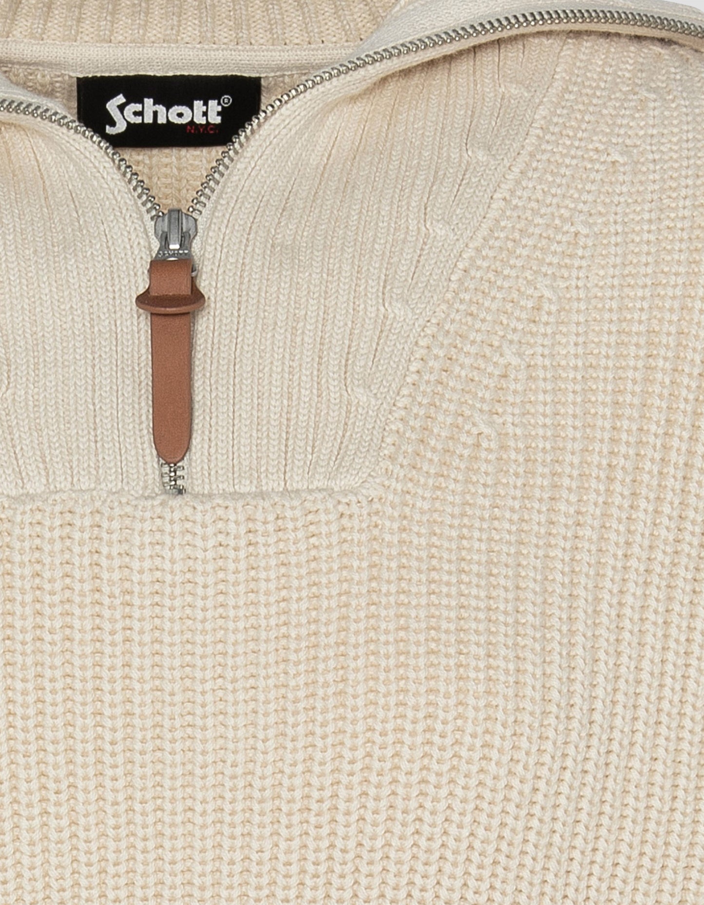 Weißer Trucker -Pullover in geripptem Netz, großer Größe