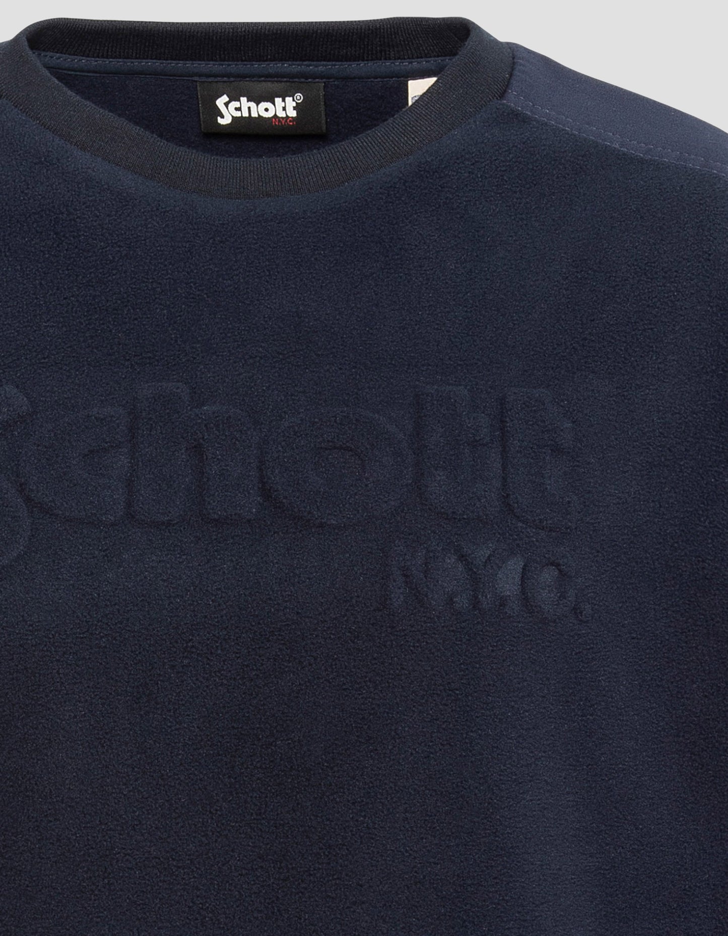 Polaire contrastée ras de cou