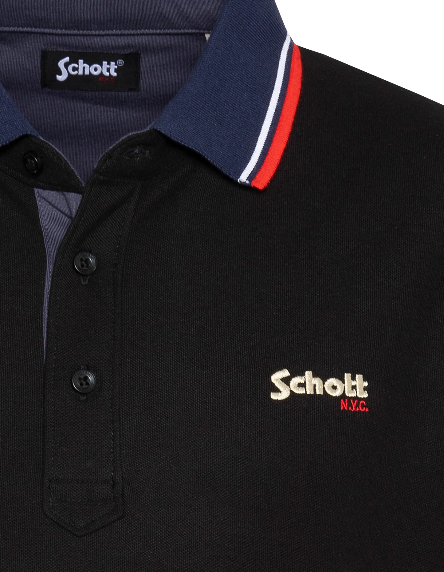 Maglietta di cotone nero