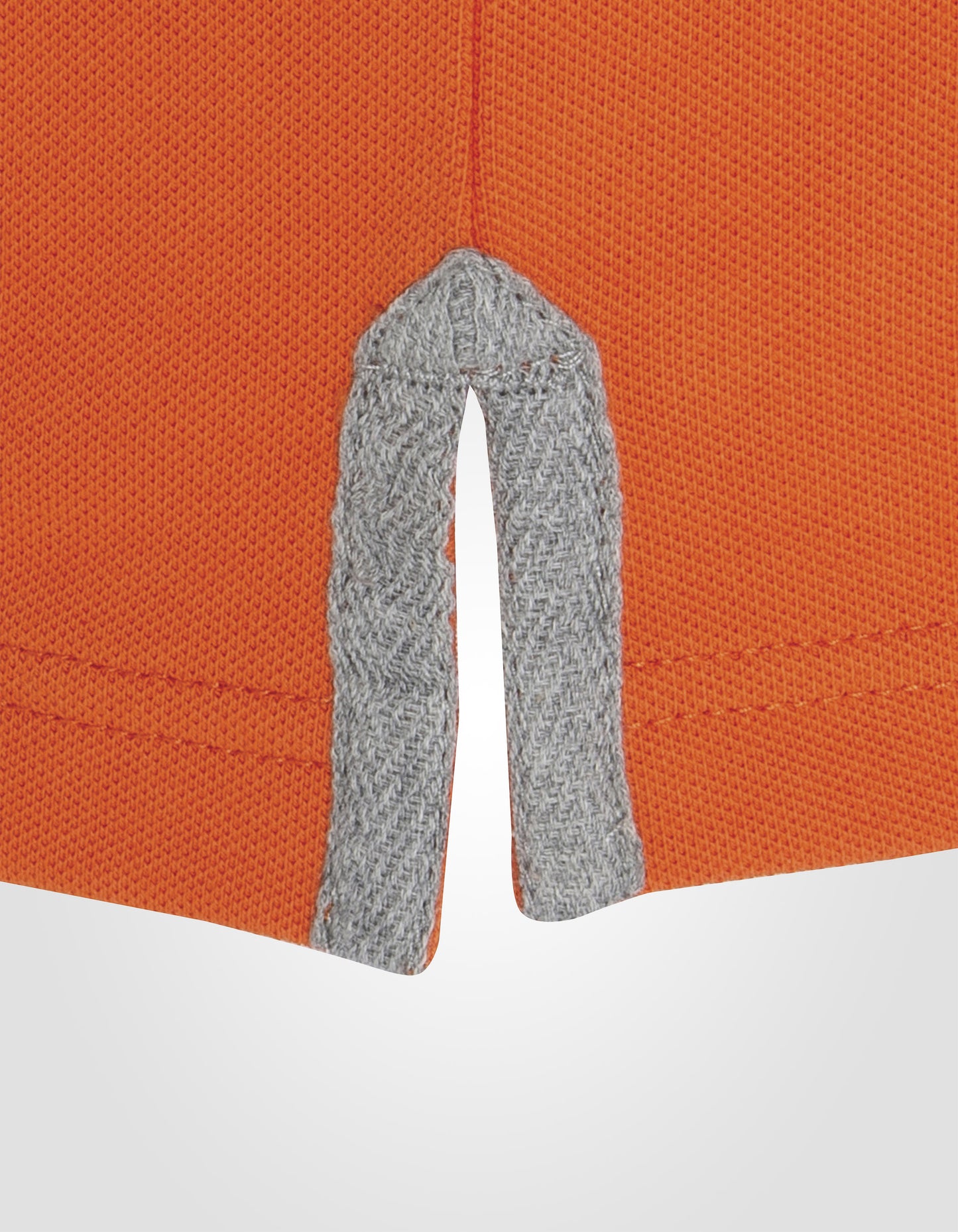 Orange and gray polo shirt