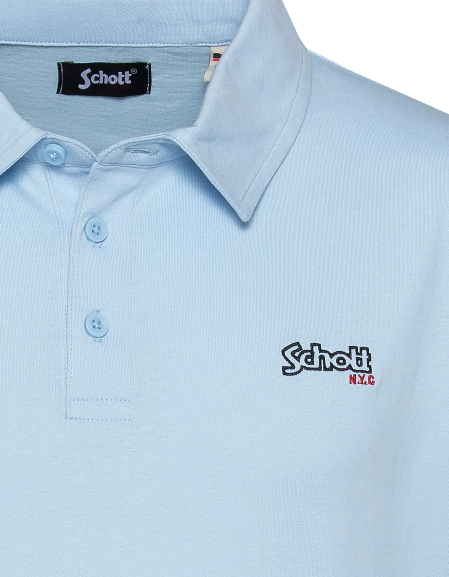 Polo jersey blu cielo