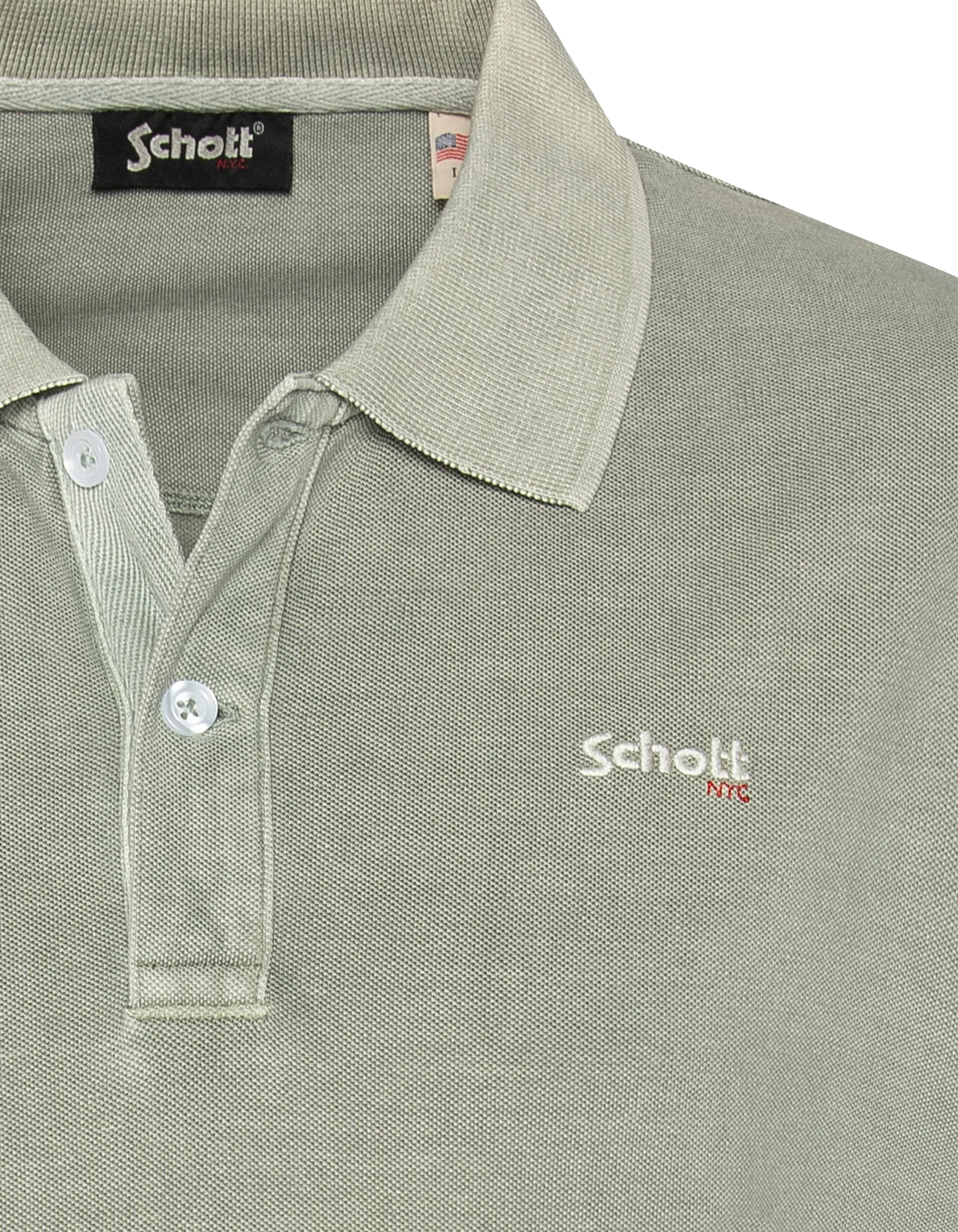 Polo de salvia caqui