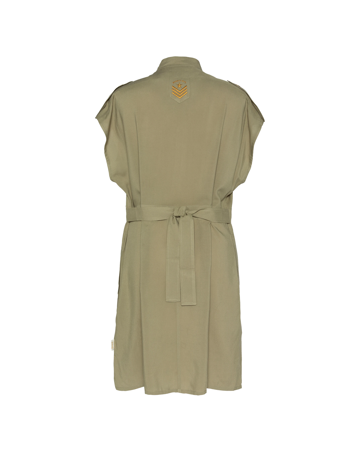 Robe sage kaki sans manche army