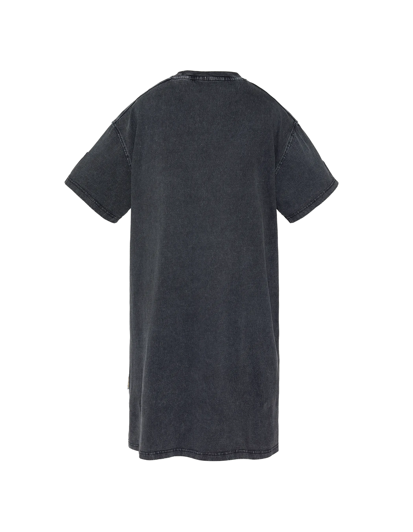 Robe t-shirt noire effet délavé