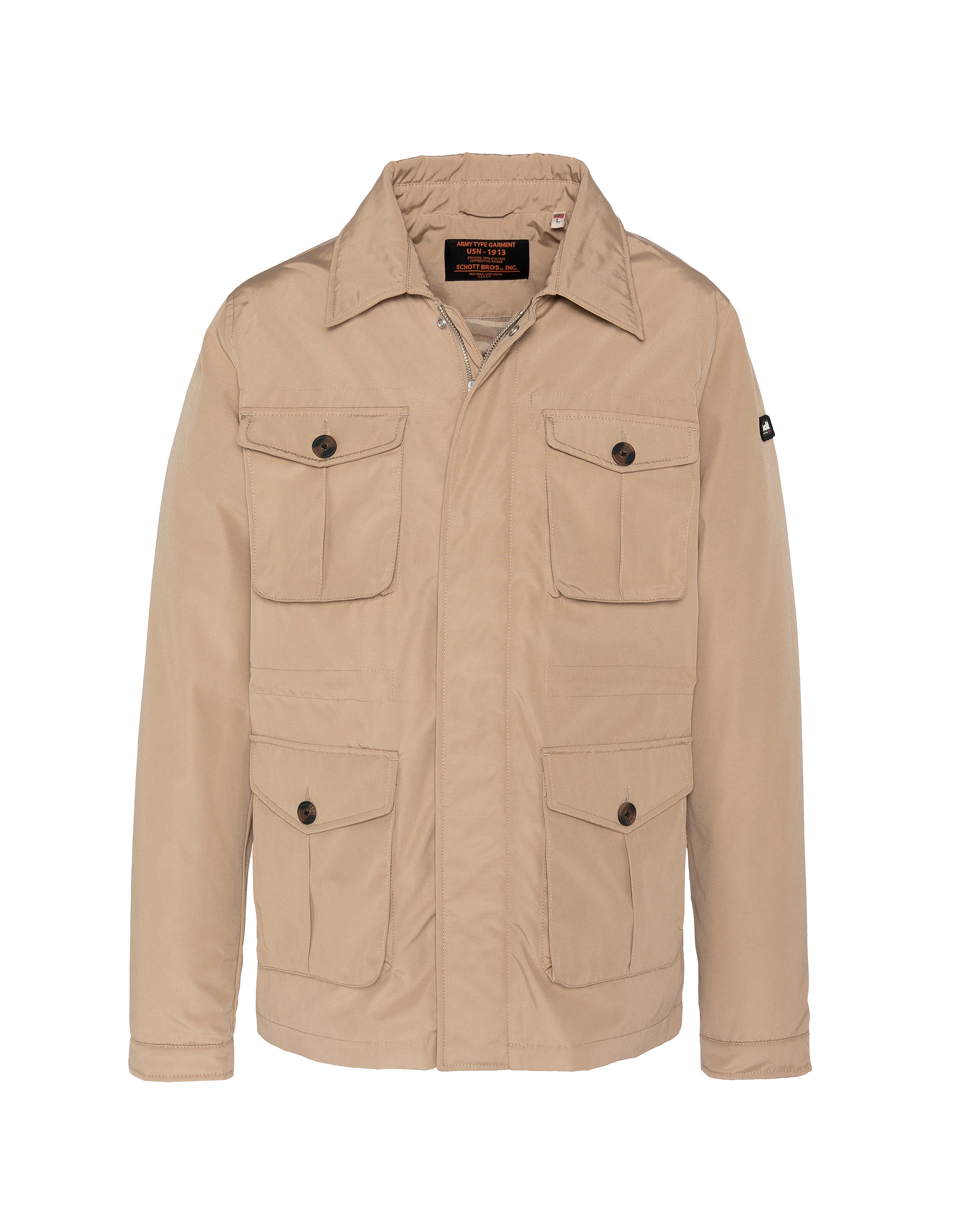 Beige military parka - SAHARA25 | Schott NYC®
