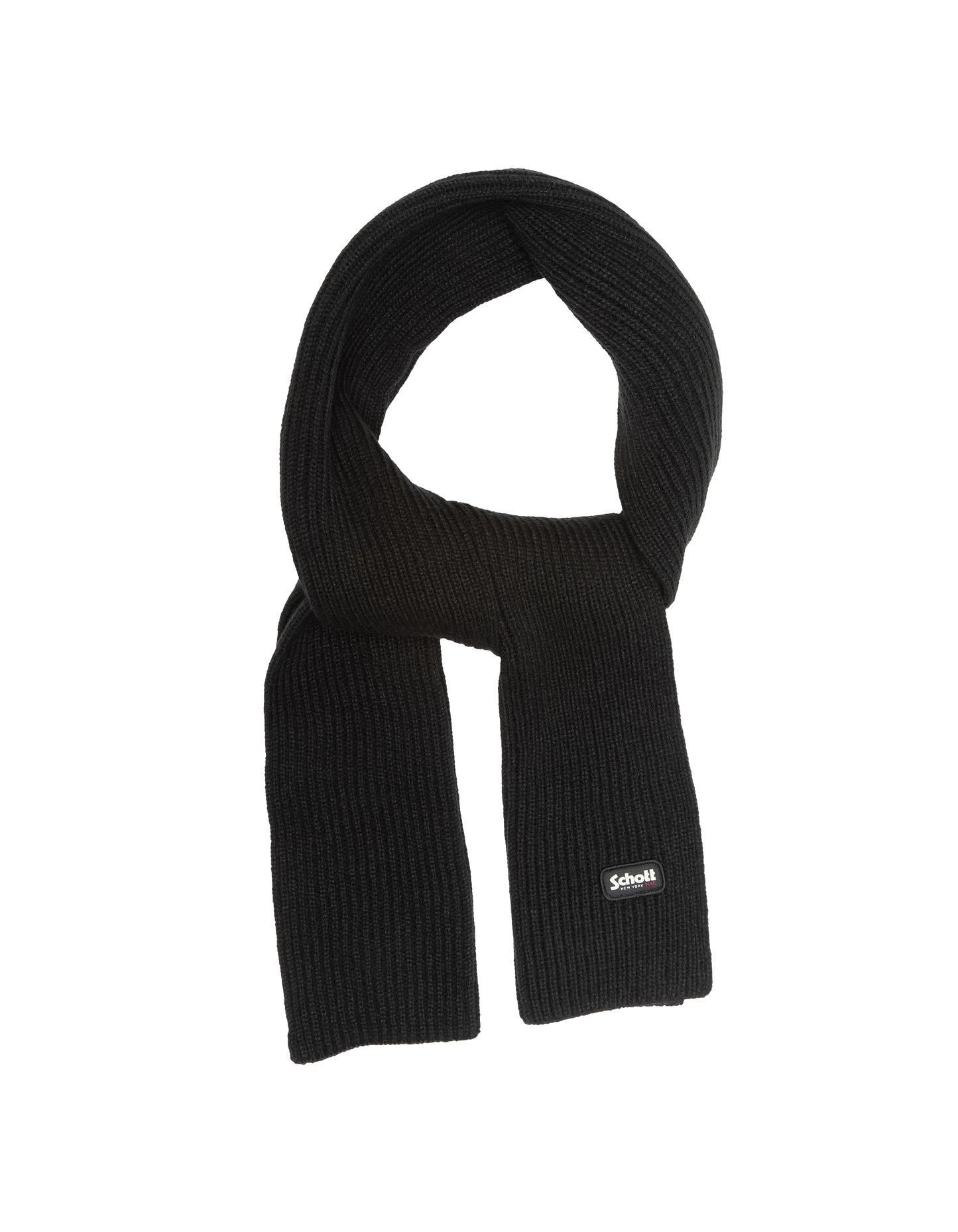 Schwarzer gerippter Netzschal