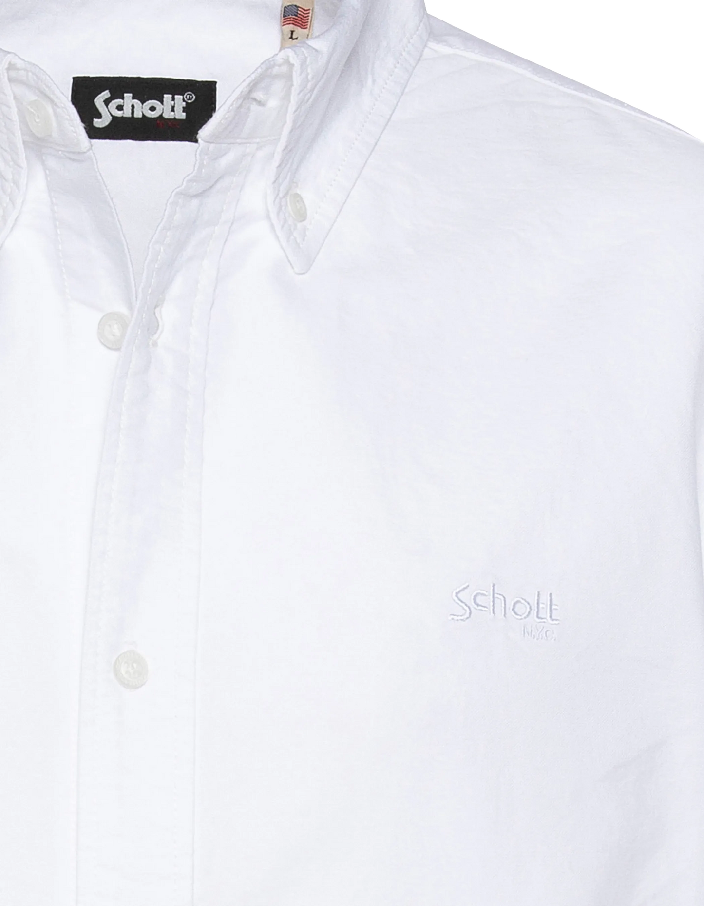 Weißes Hemd mit kurzen Ärmeln