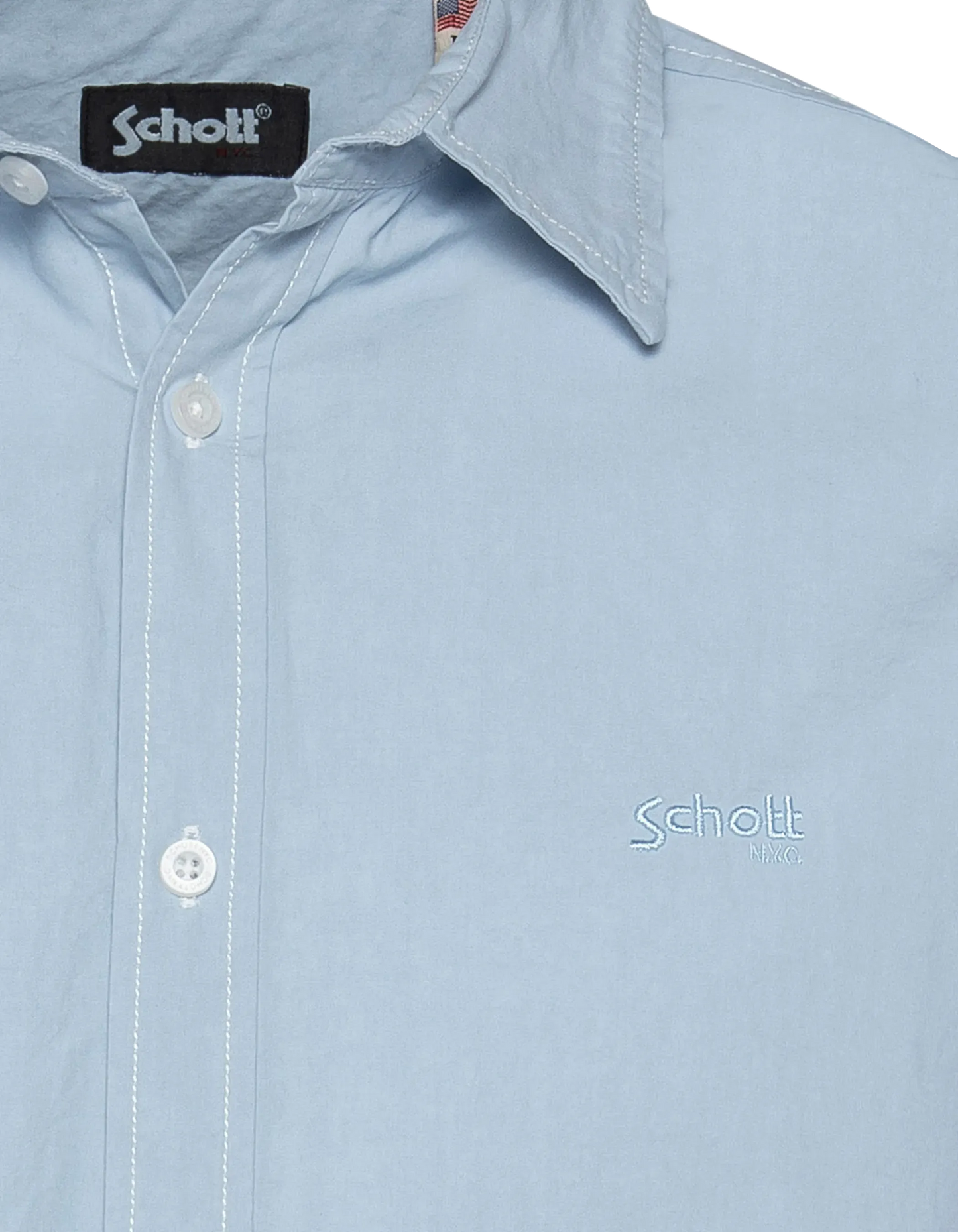 Camicia blu manica lunga