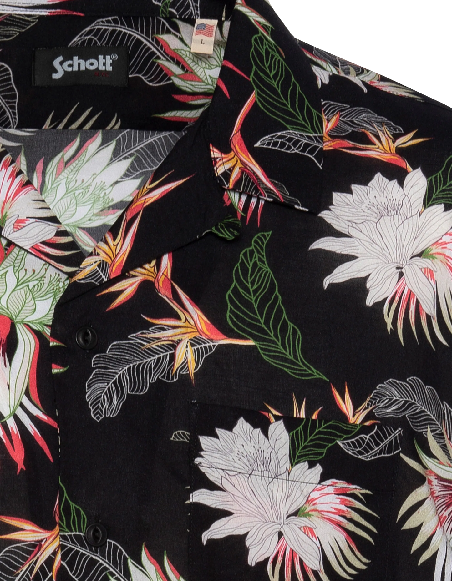 Black Hawaiian shirt