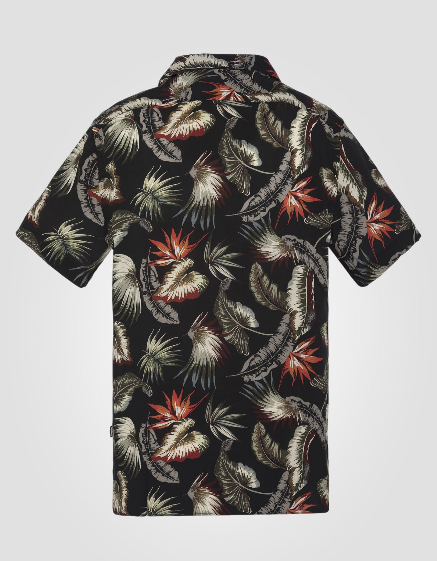 Camisa hawaiana negra