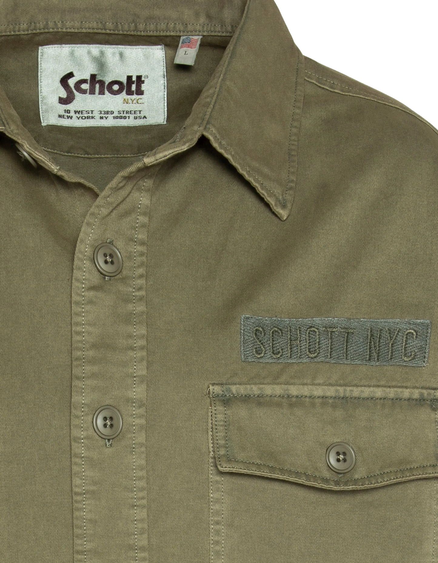 Khaki army overshirt