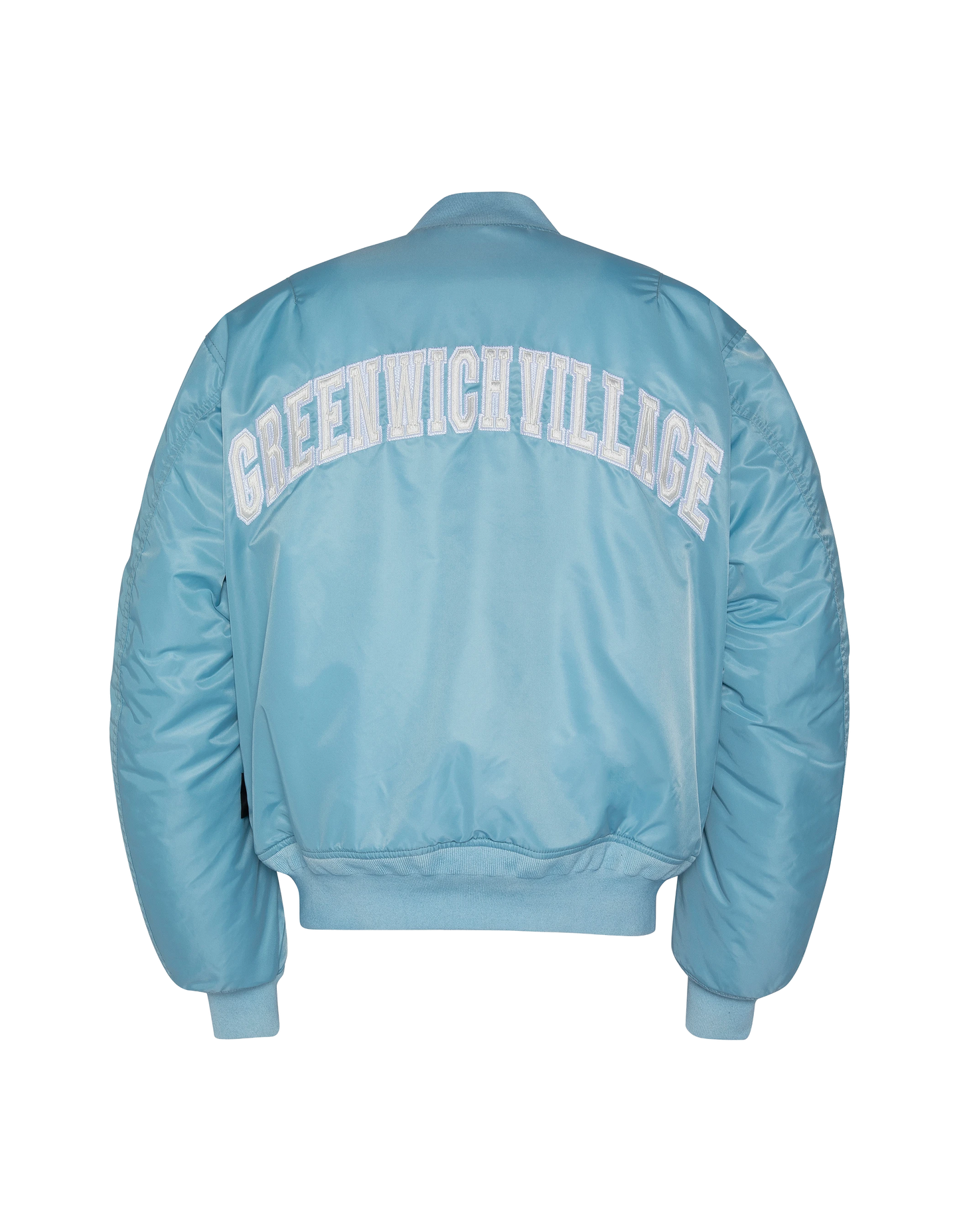 Chaqueta urbana oversize celeste