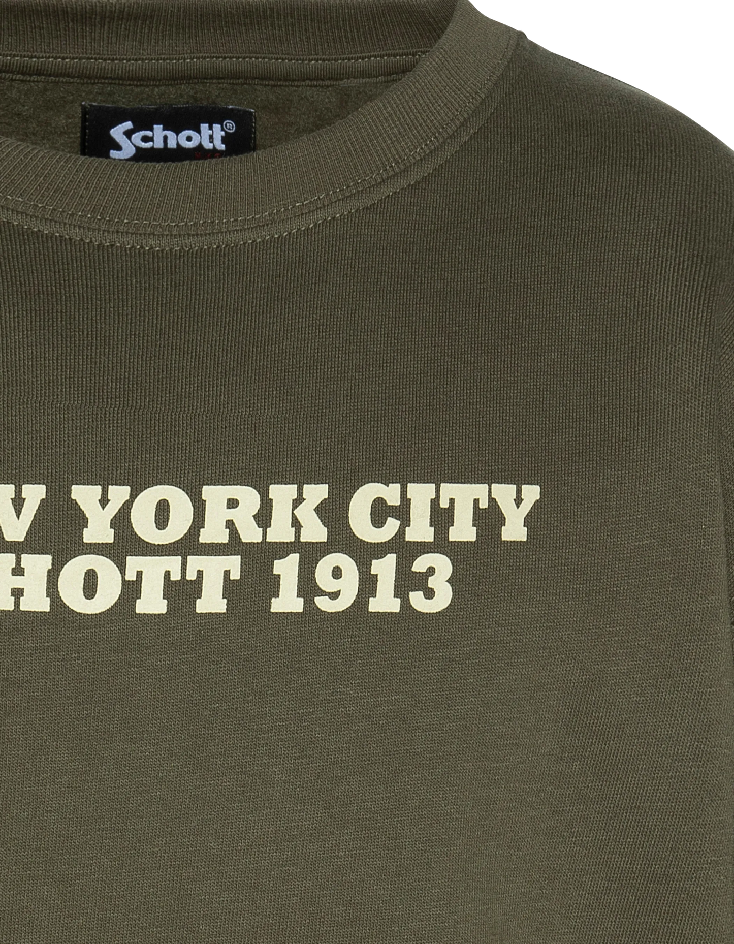 Kinder runde Khaki runde Farb -Sweatshirt