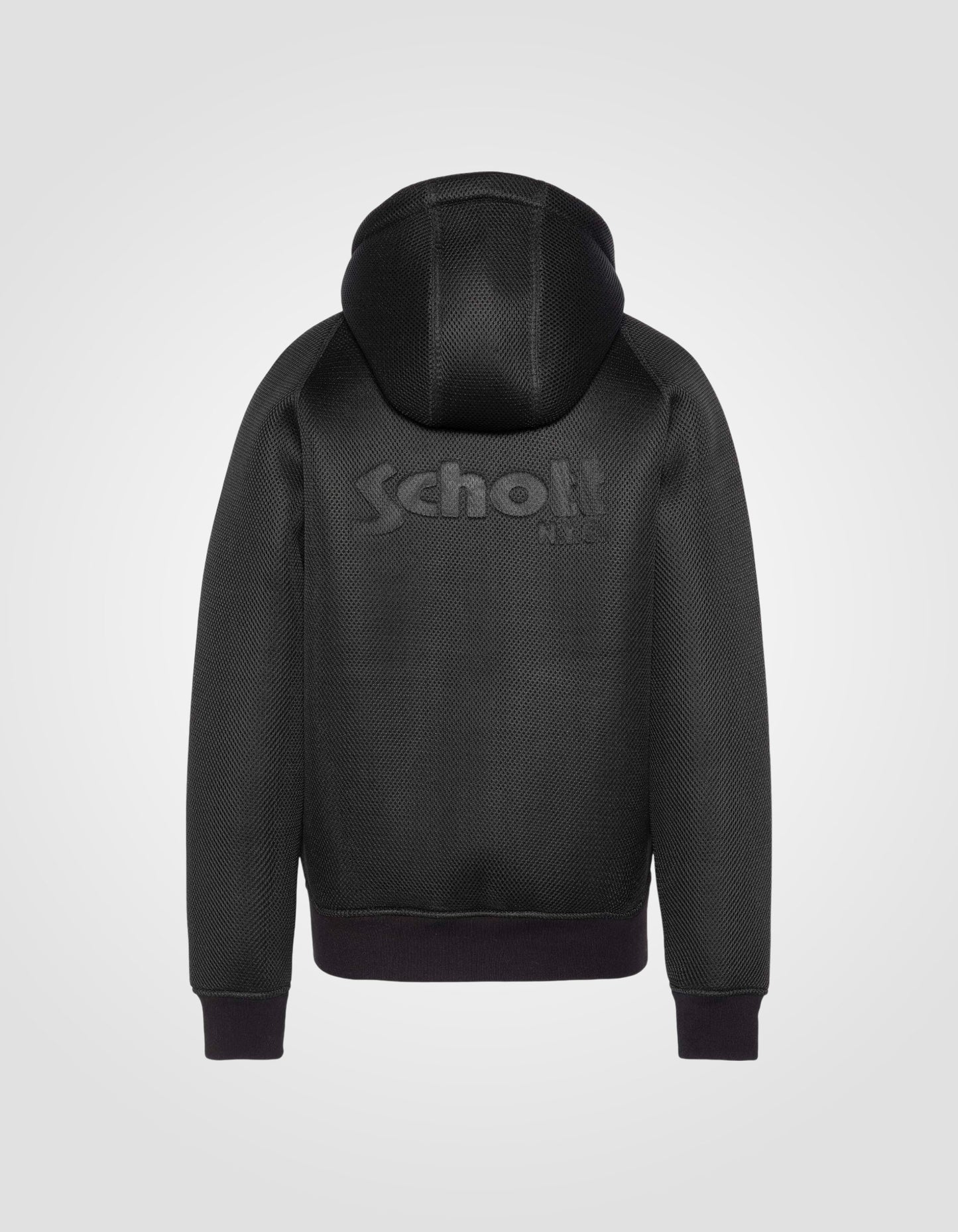 Felpa zippata da nero a con cappuccio