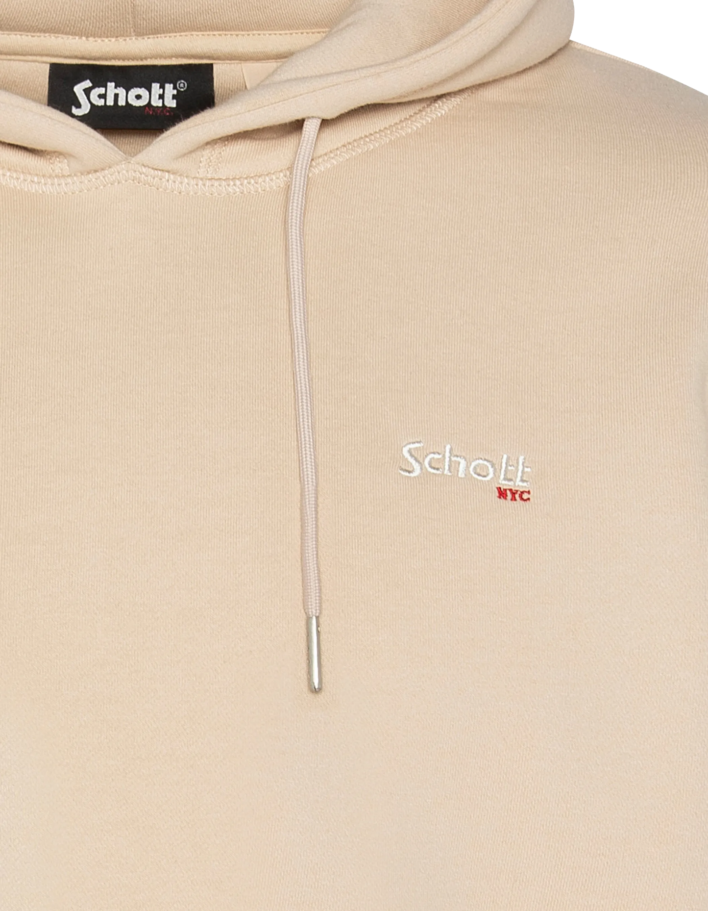 Sudadera beige ligera con vellón grueso