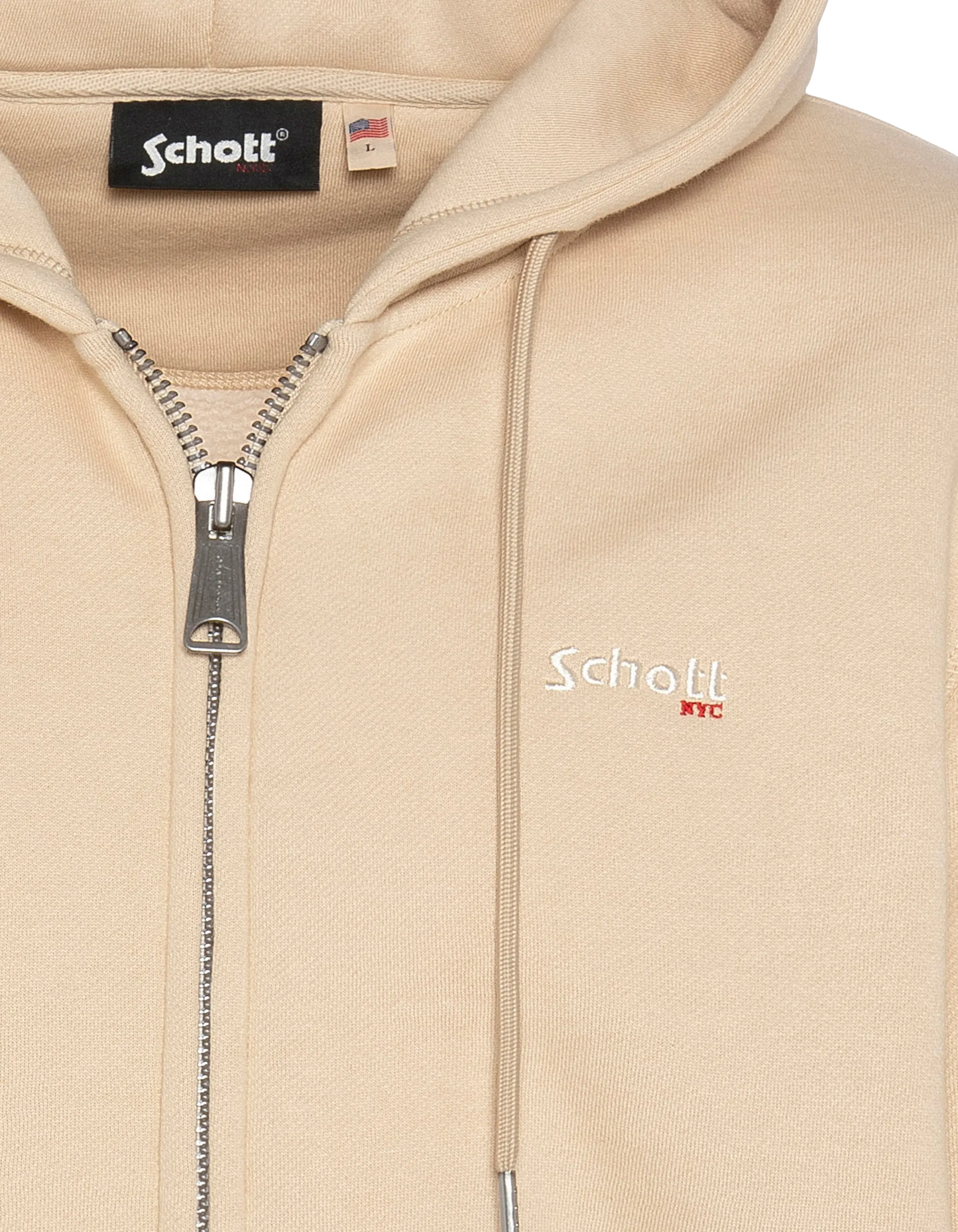 Luce, spessa, grande, size beige luce, grande felpa con zip zip