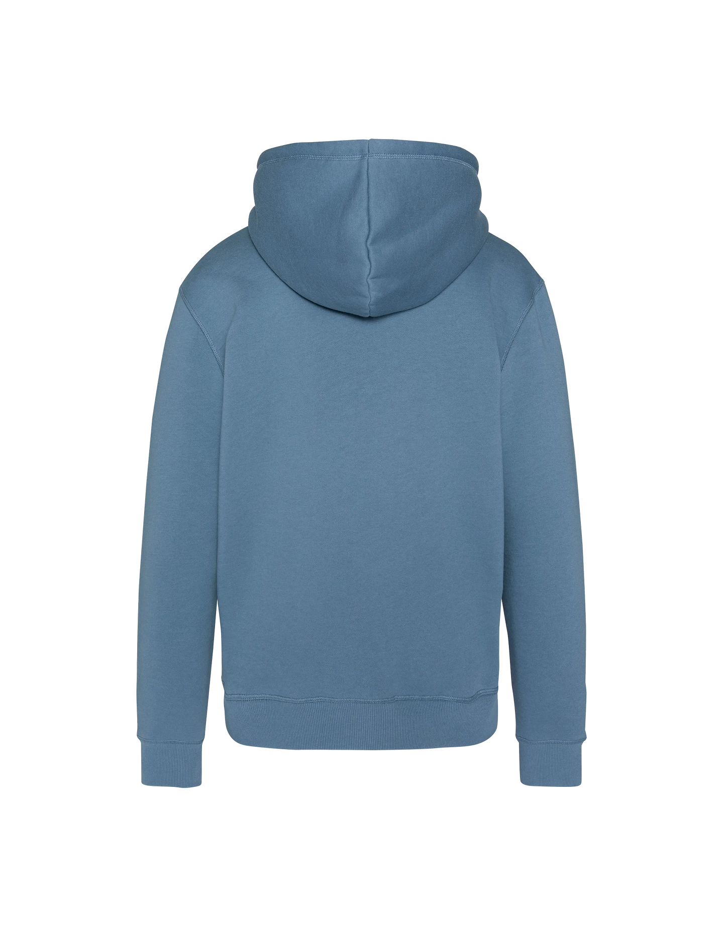 Zipped blue zipped steel sweatshirt in thick fleece