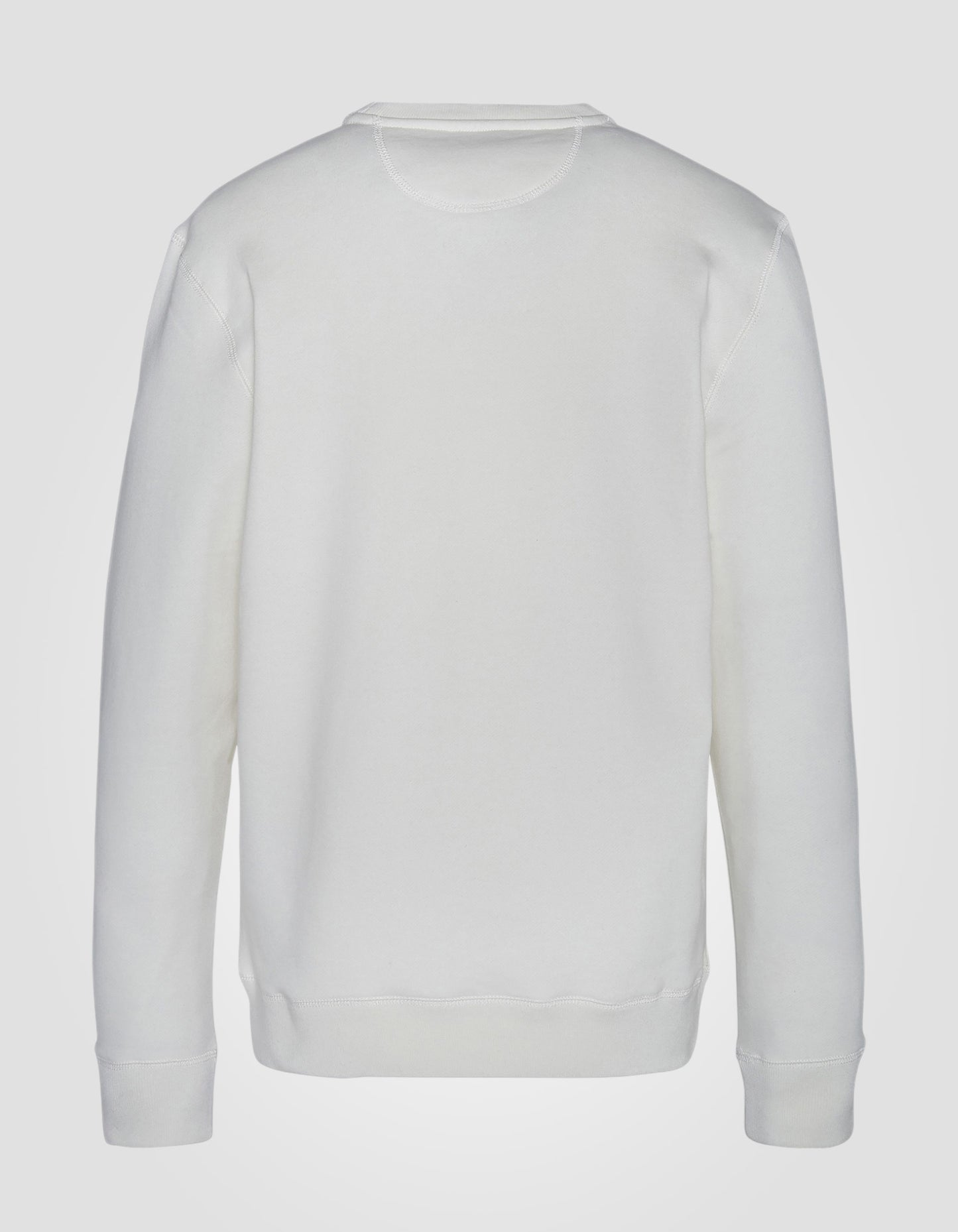 Sweatshirt col rond blanc