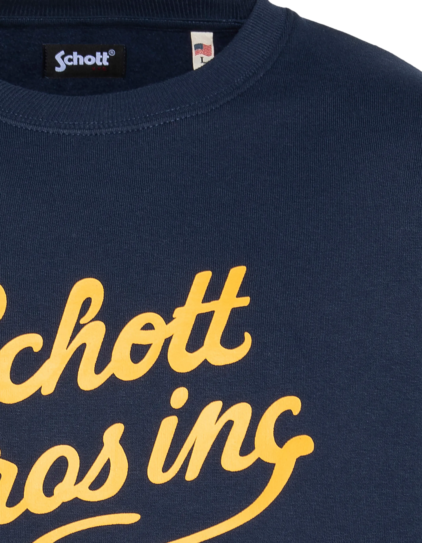 Spacca blu navy stampato round col