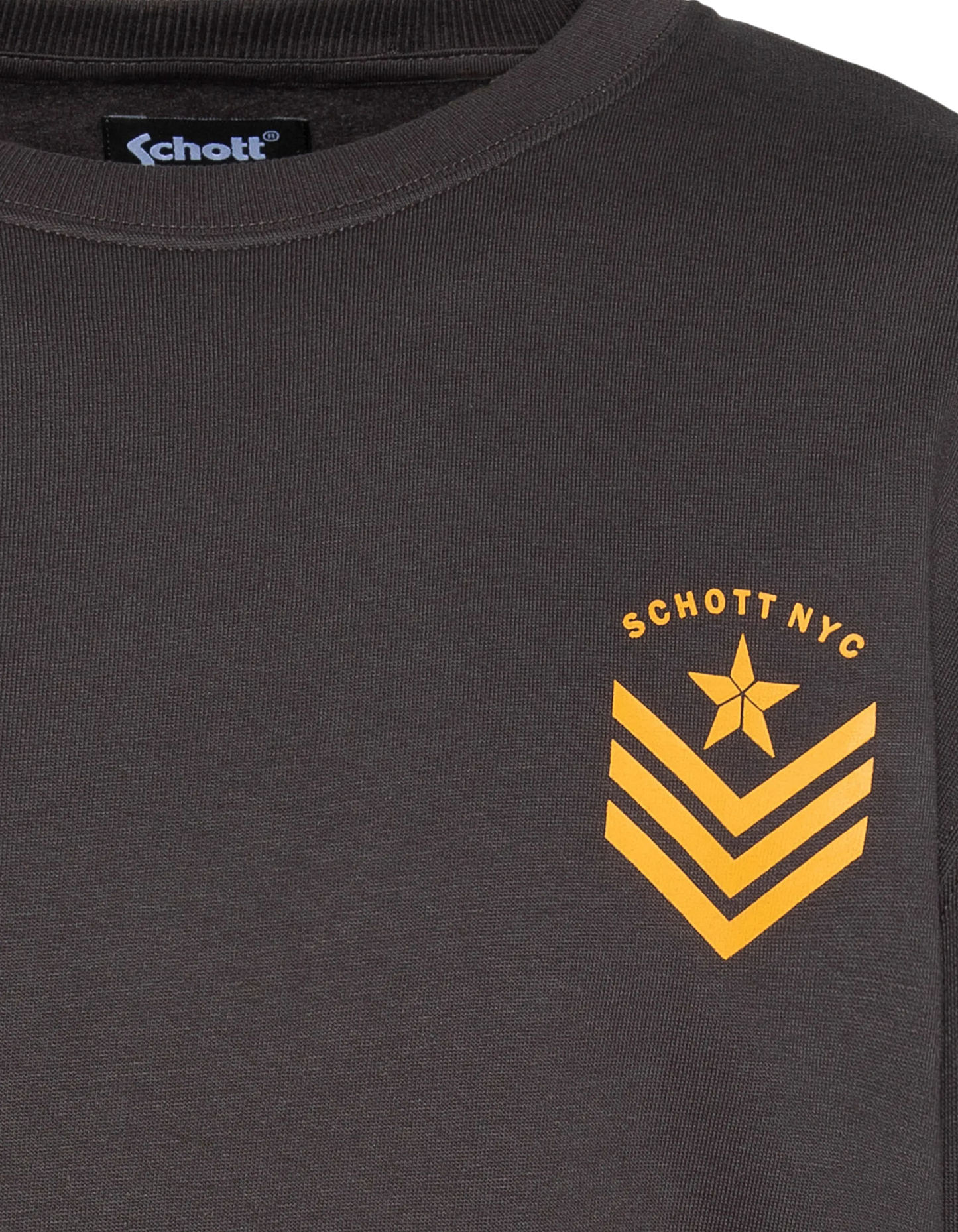 Sudadera antracita imprimida por el ejército