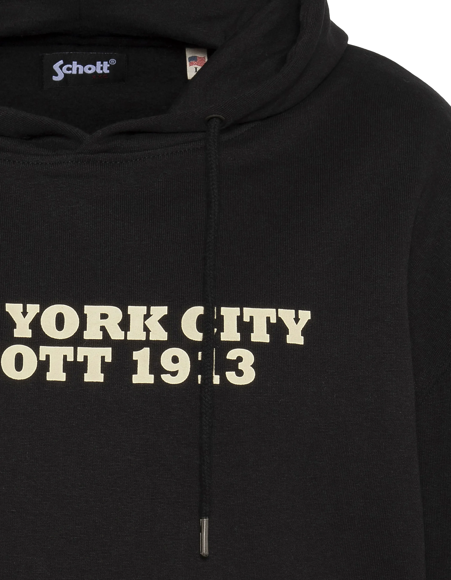 Spaccata con cappuccio nero