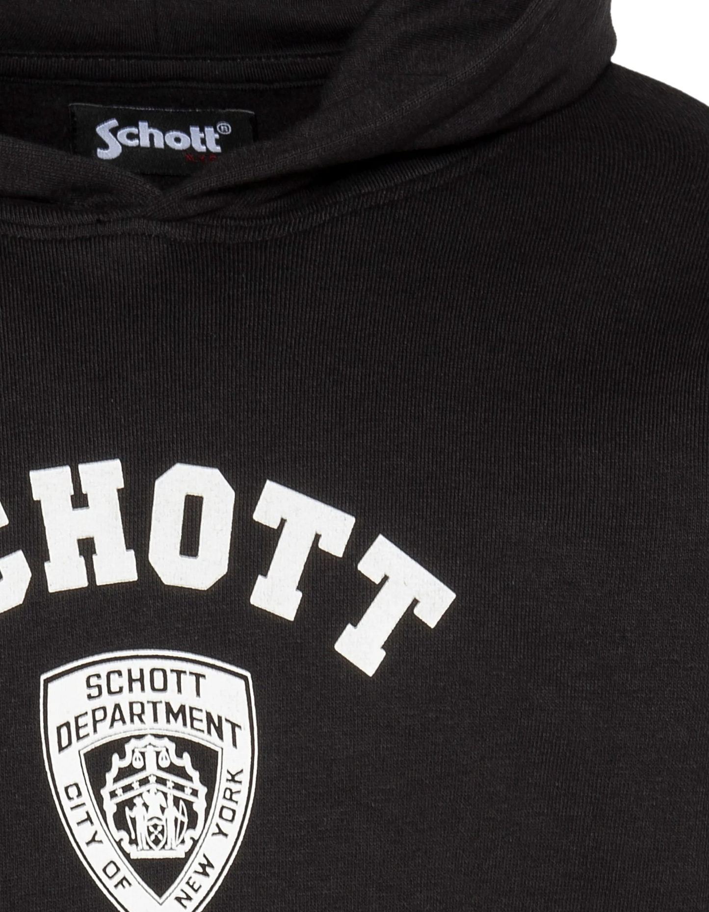 Kinder gedruckt schwarzer Kapuzen -Sweatshirt