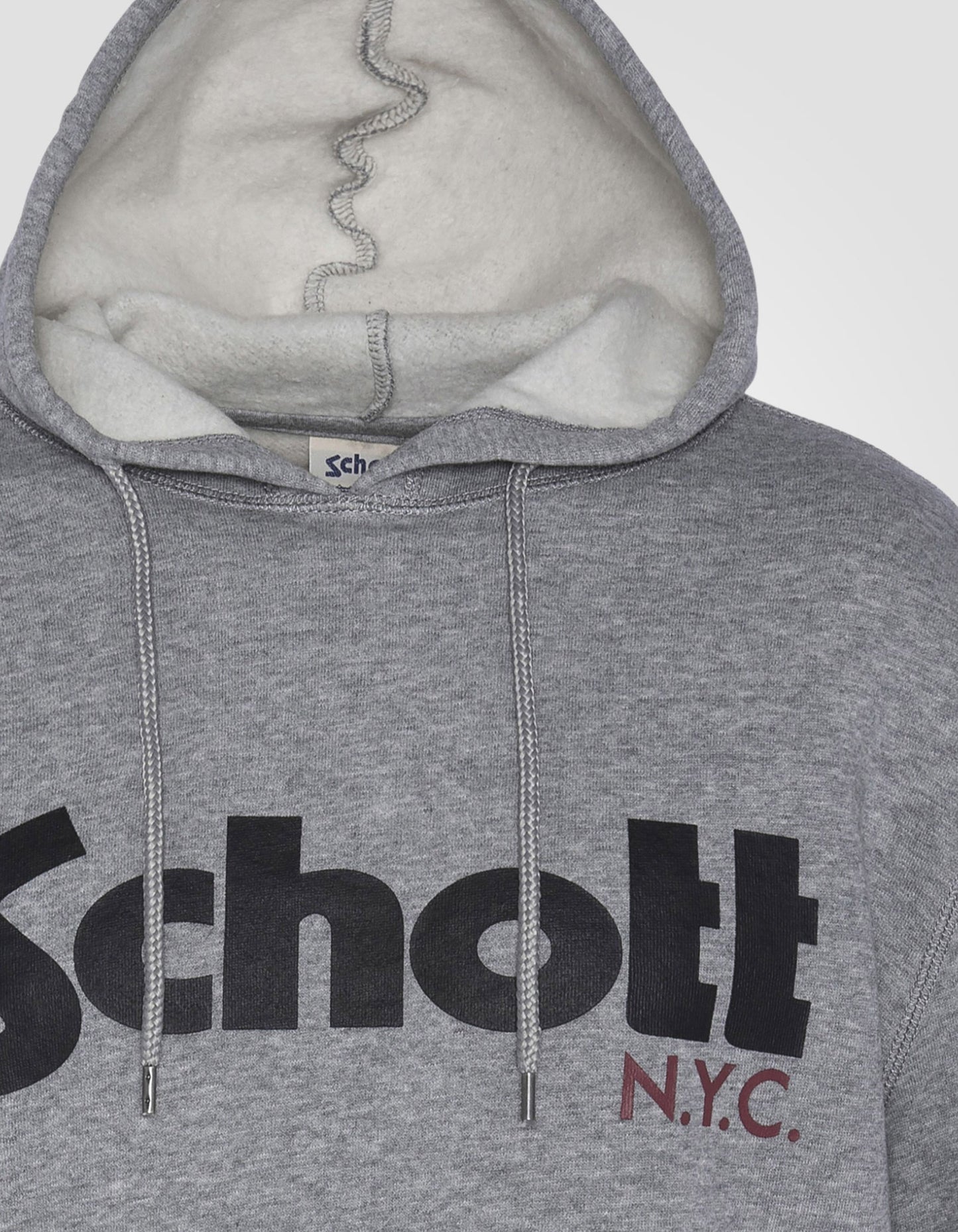 Hooded hooded gray sweatshirt