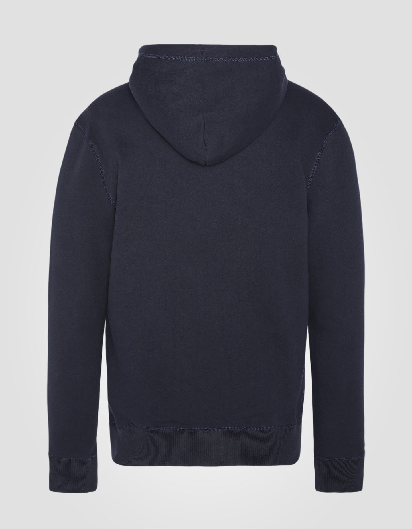 Hooded navy blue sweatshirt