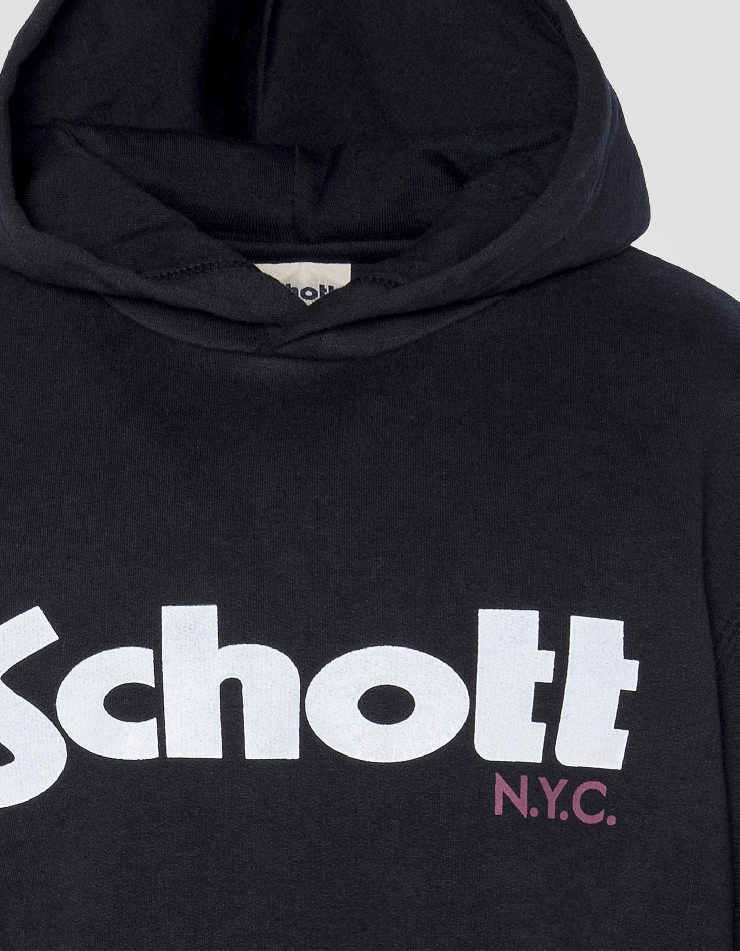 Schwarzer Kapuzenpullover für Kinder mit Kapuze