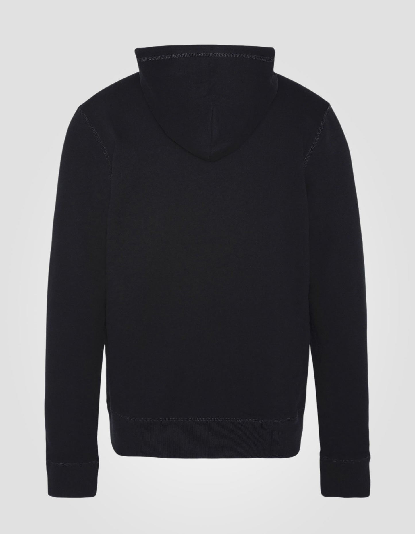 Schwarzes Kapuzen -Sweatshirt, große Größe