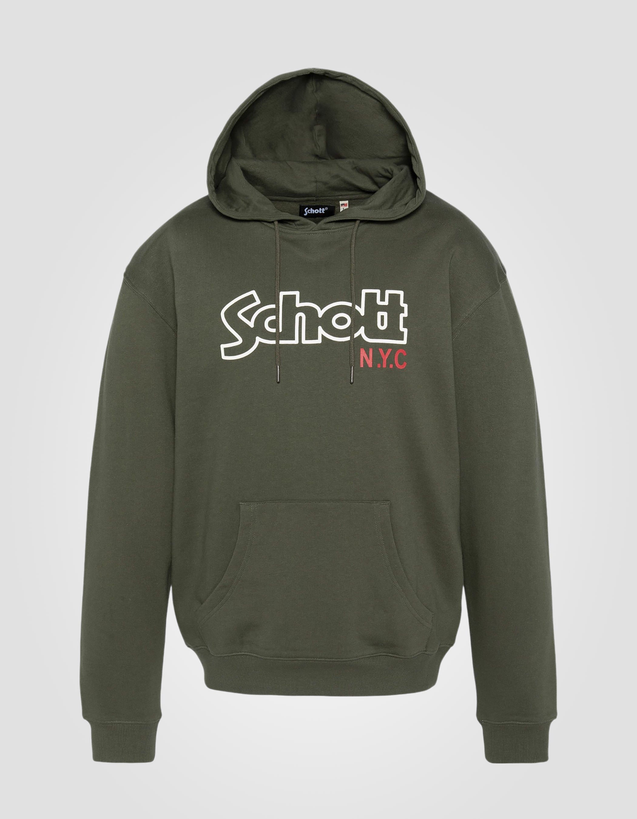 Khaki hooded sweatshirt Swhsidney Schott NYC®1