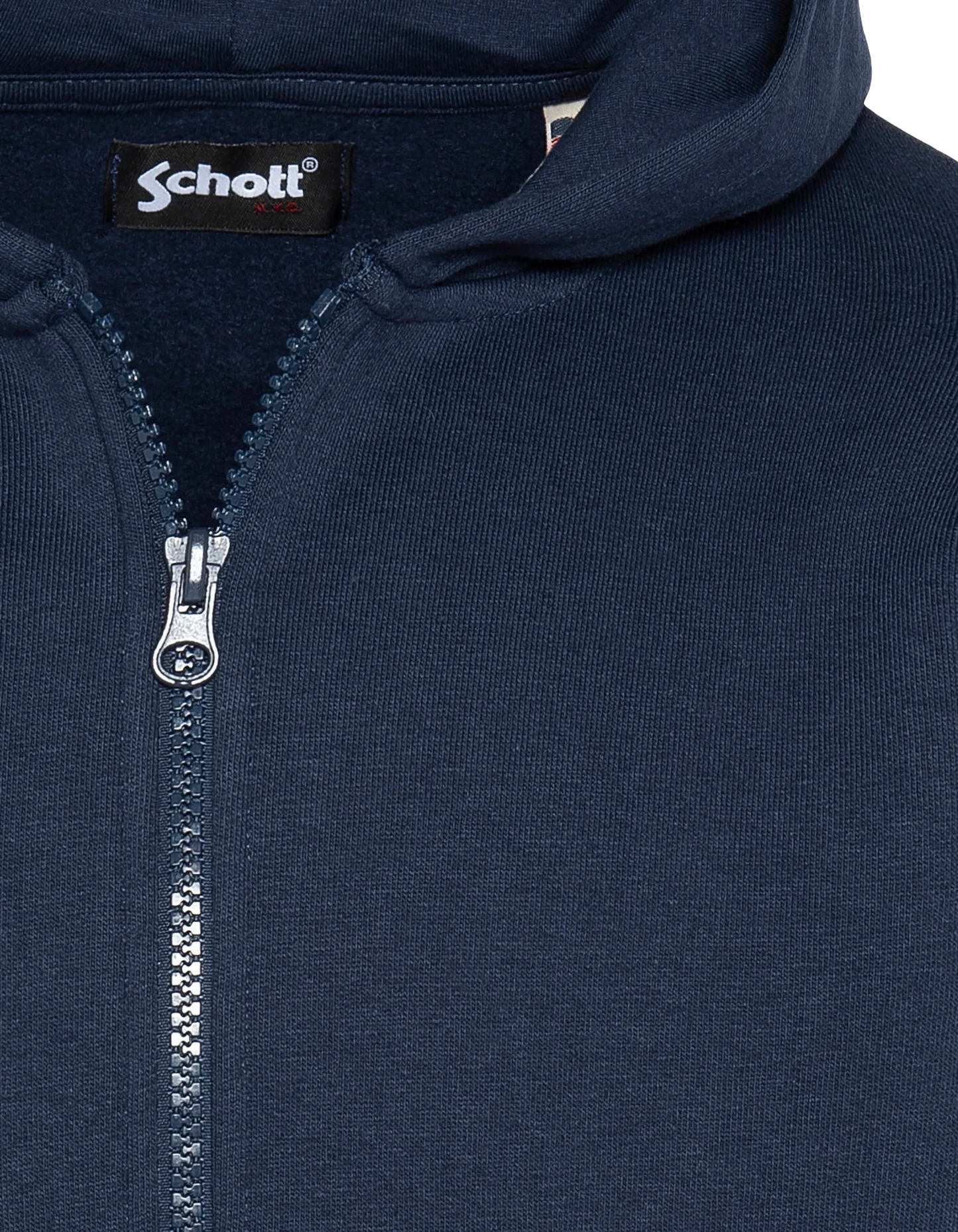 Marineblaues Reißverschluss -Sweatshirt mit Kindern